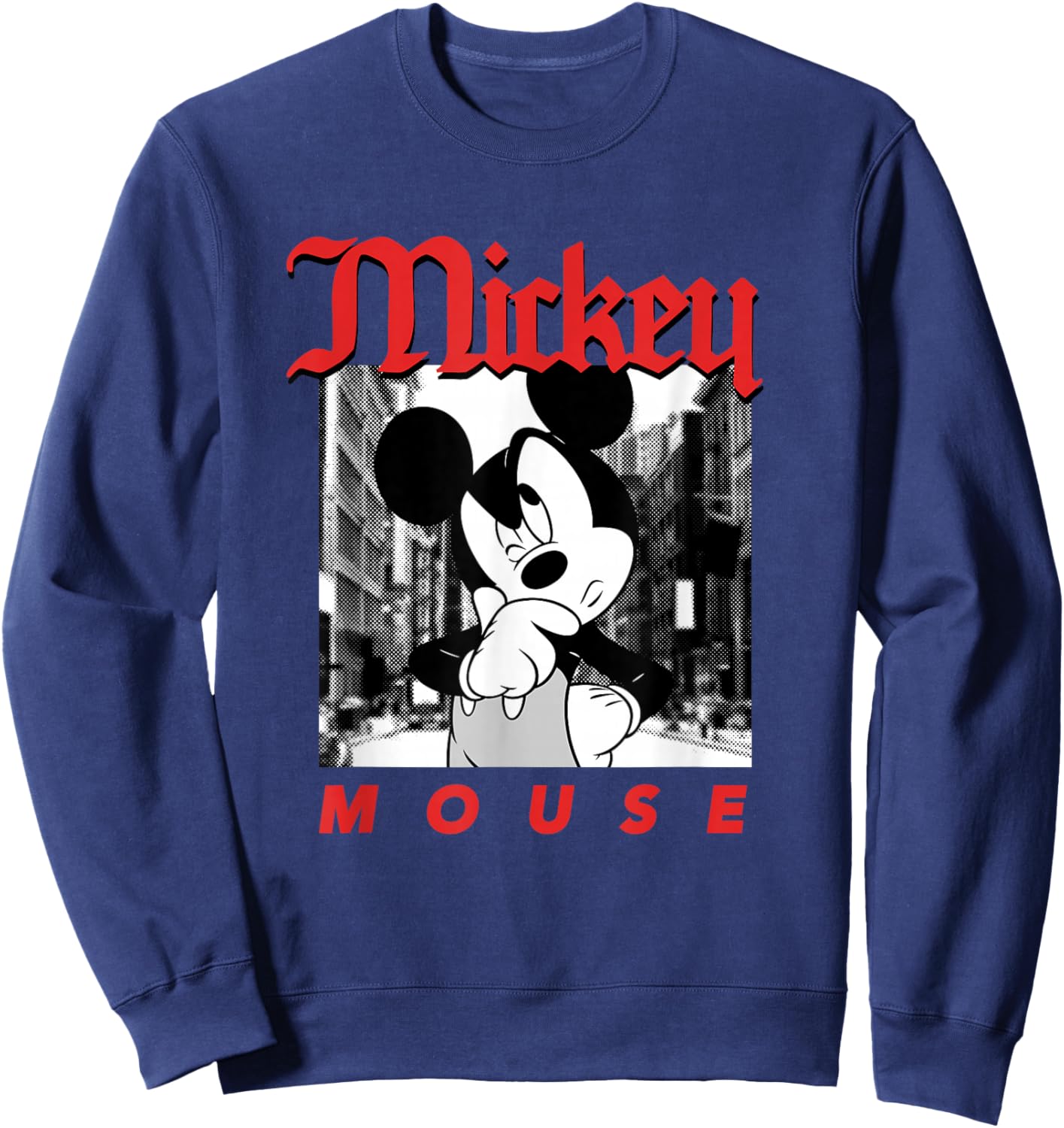 Disney Mickey and Friends Vintage Urban Streetwear Sweatshirt - Sweatshirt | Navy