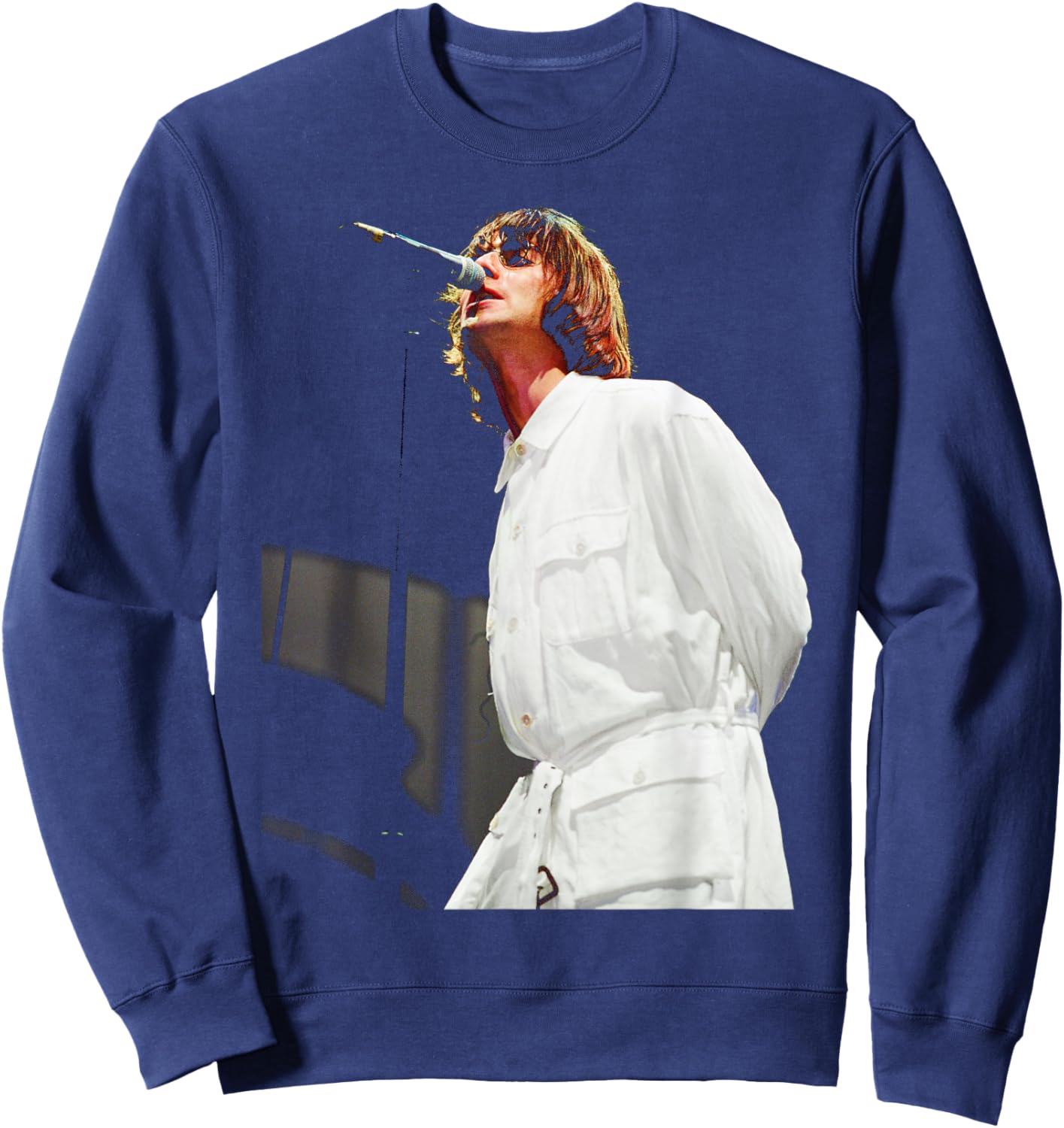 Liam Gallagher Oasis Live Britpop Knebworth 1996 Sweatshirt - Sweatshirt | Navy