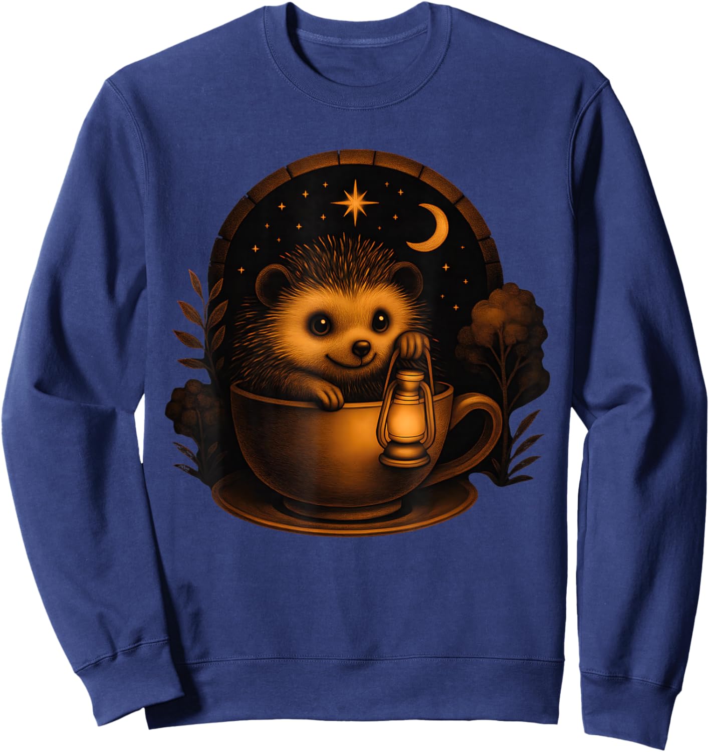 Hedgehog Animal Lover Cute Hedgehog Sweatshirt - Sweatshirt | Navy