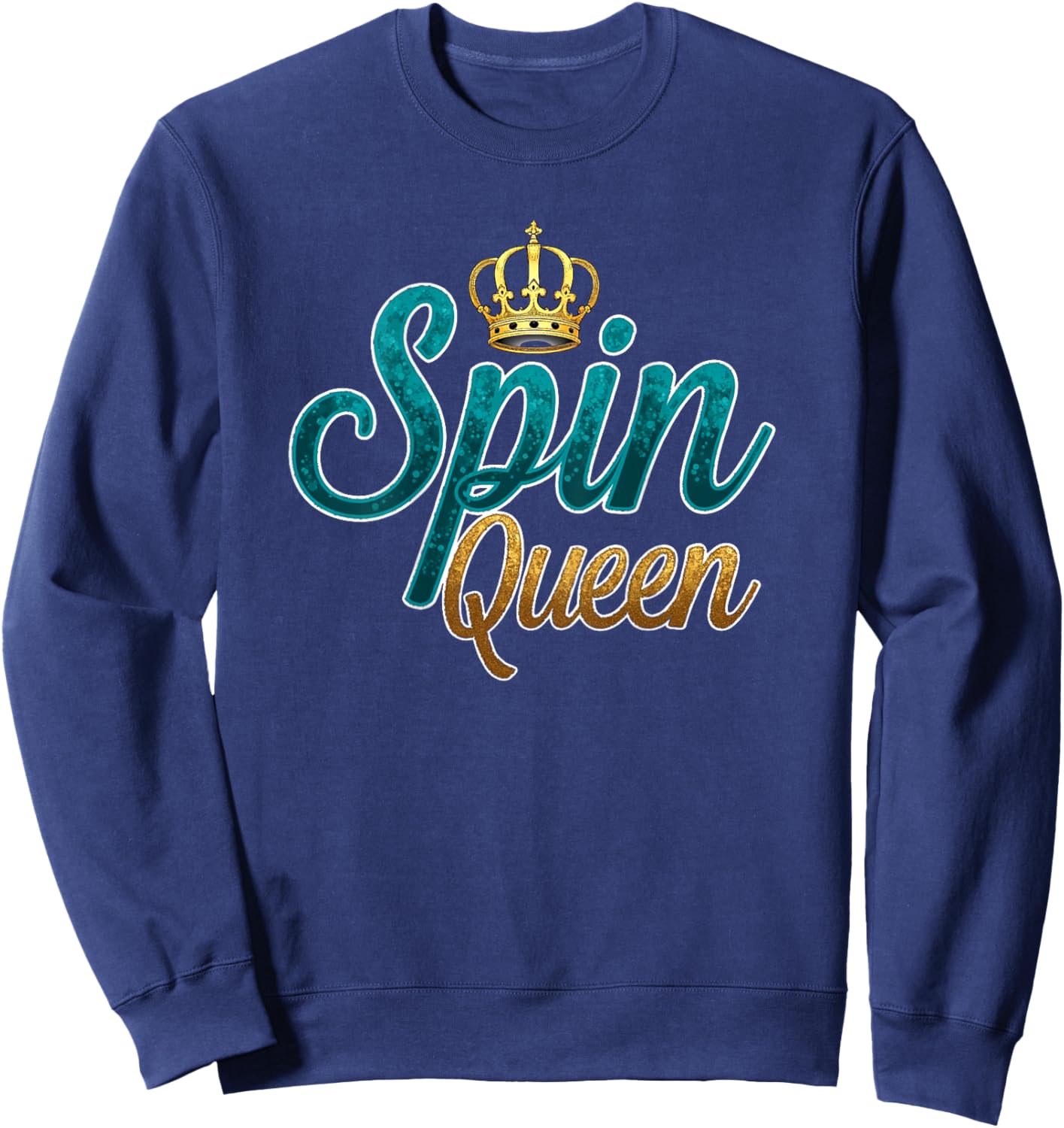Spin Queen, Backprint Sweatshirt - Sweatshirt | Navy