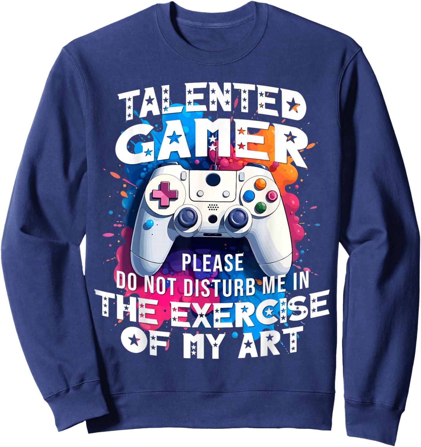 Gamer man Teen Gaming Enthusiast Video Games Console Funny Sweatshirt - Sweatshirt | Navy