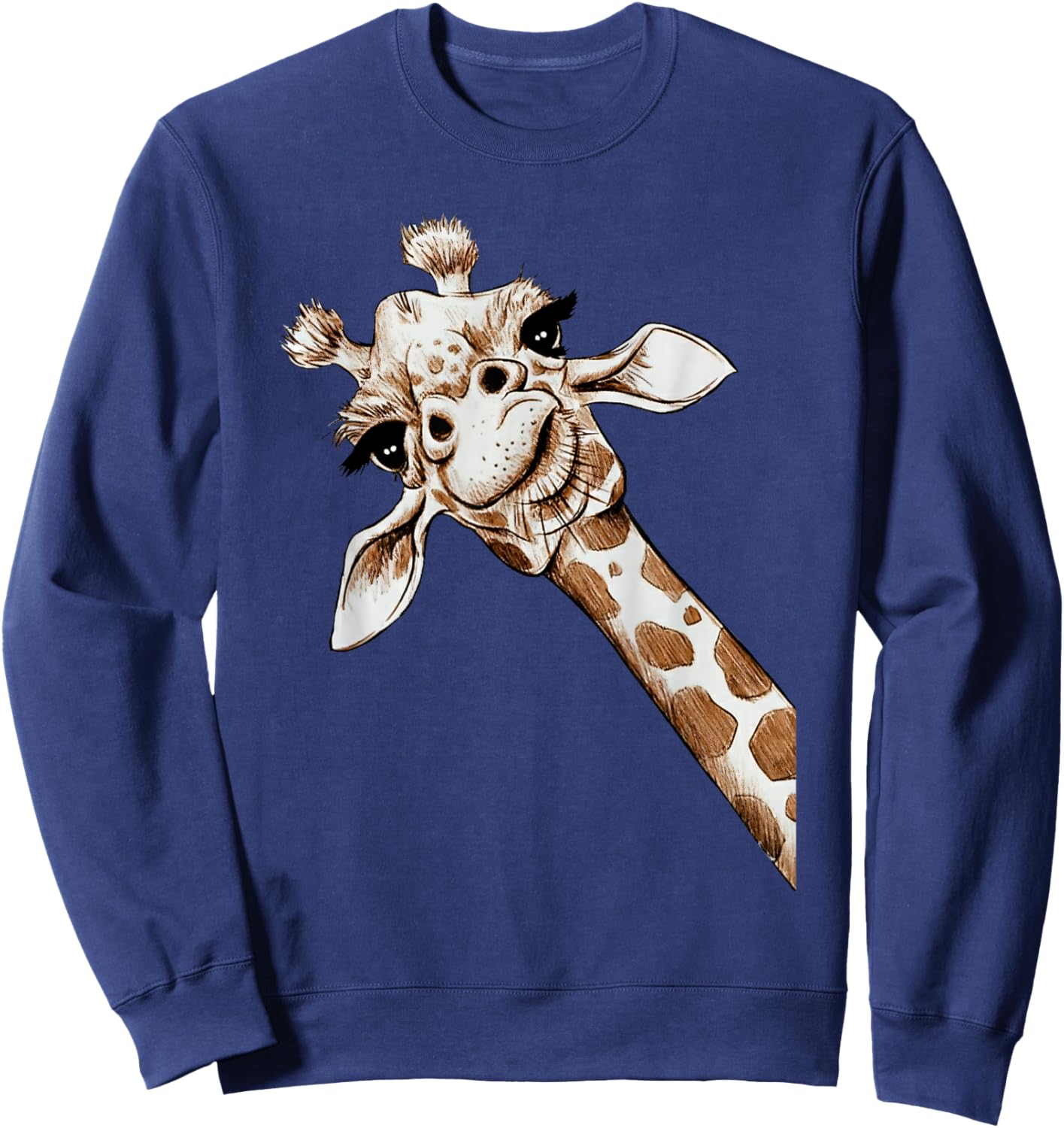 Love Giraffes Cute Giraffe Lovers Men Women Kids Costume Sweatshirt - Sweatshirt | Navy
