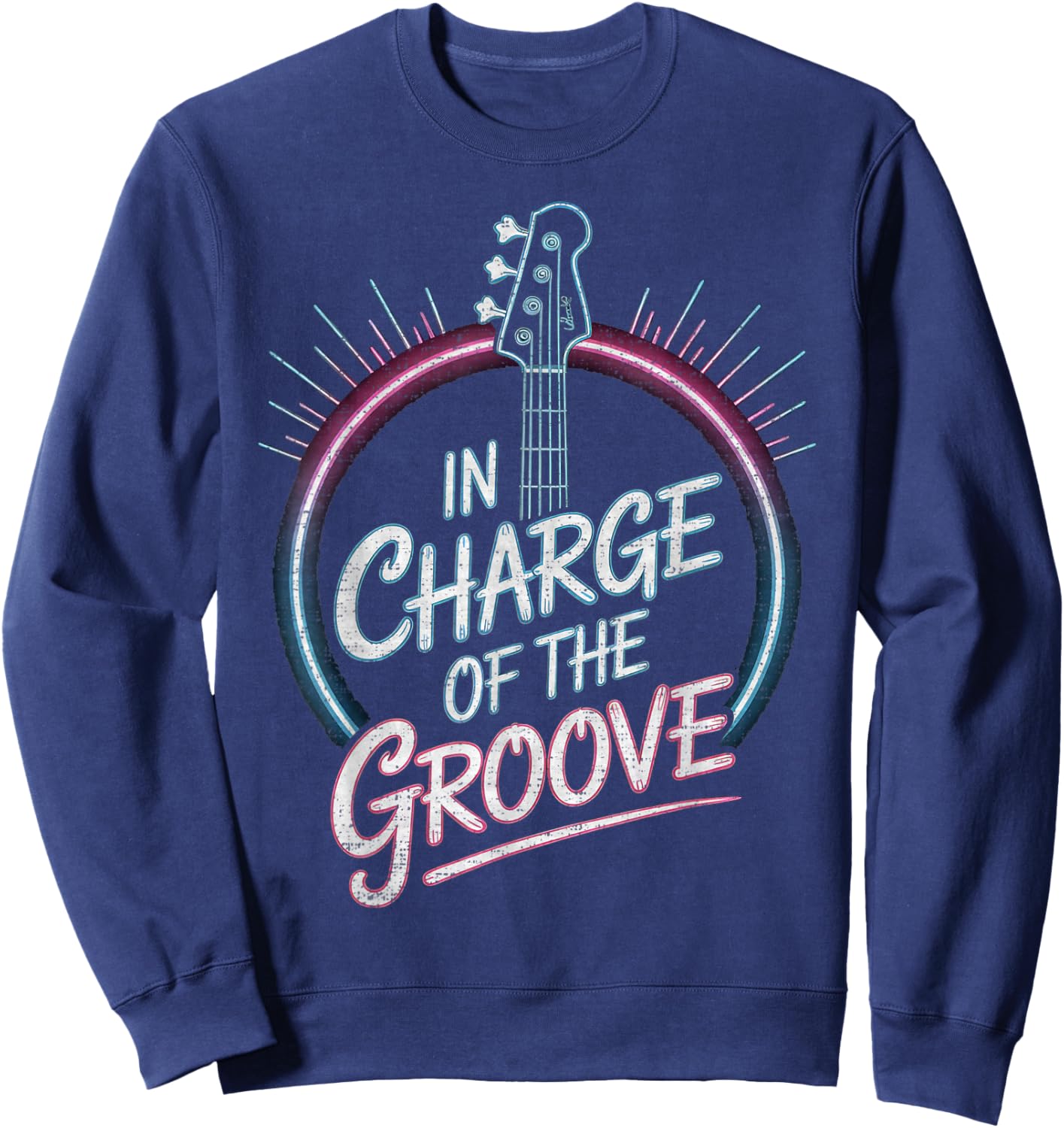 Bass Guitar Music Funny Bass-Player Sweatshirt - Sweatshirt | Navy