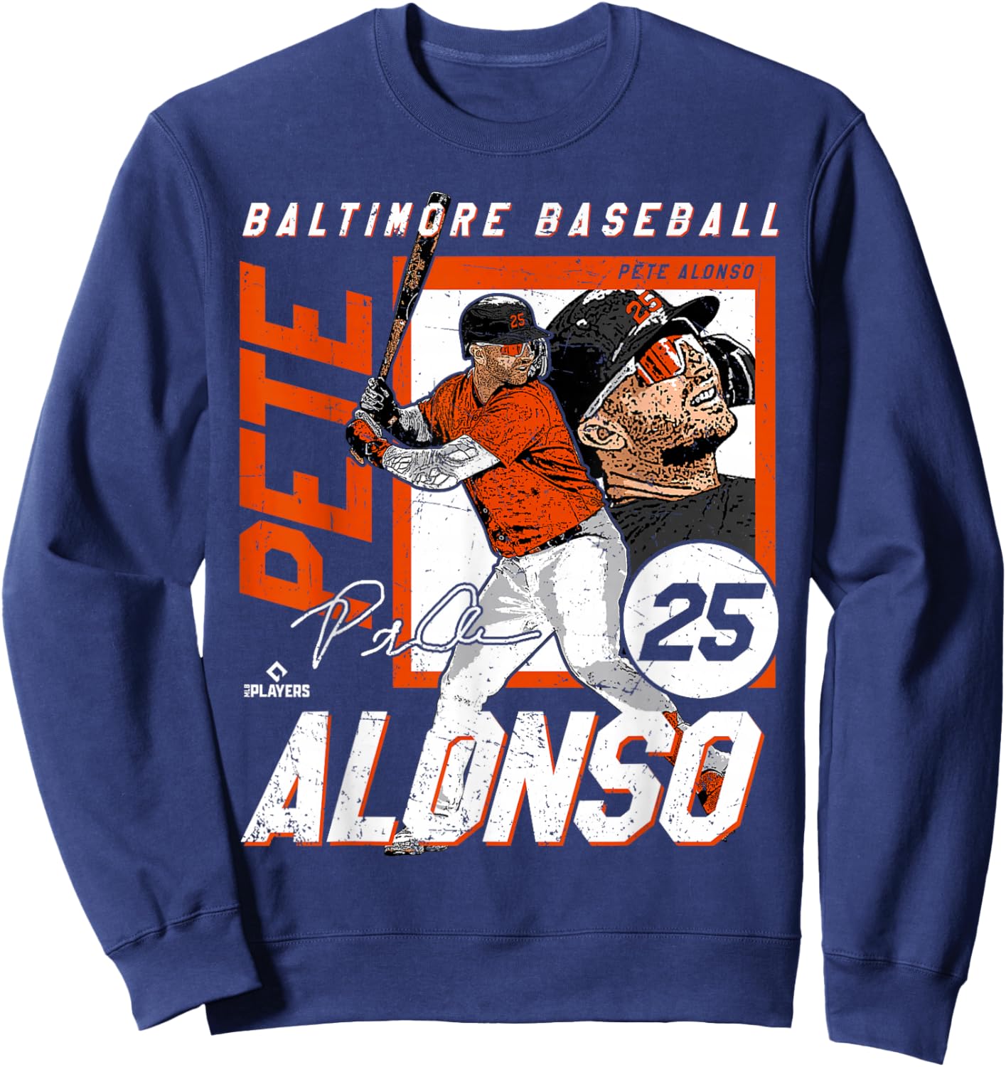 Pete Alonso | Baltimore Baseball Players | MLBPAL202M Sweatshirt - Sweatshirt | Navy