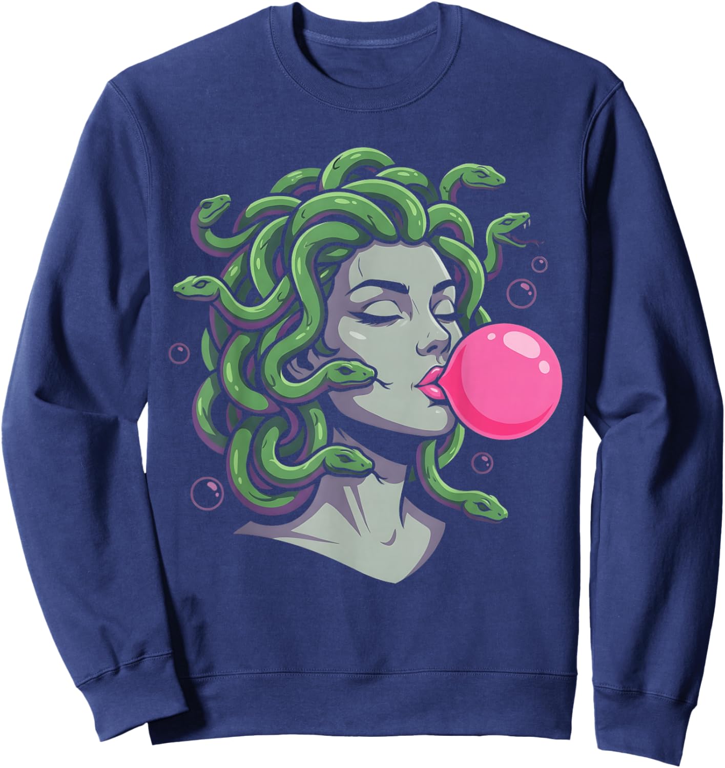 Medusa Bubble Gum Sweatshirt - Sweatshirt | Navy