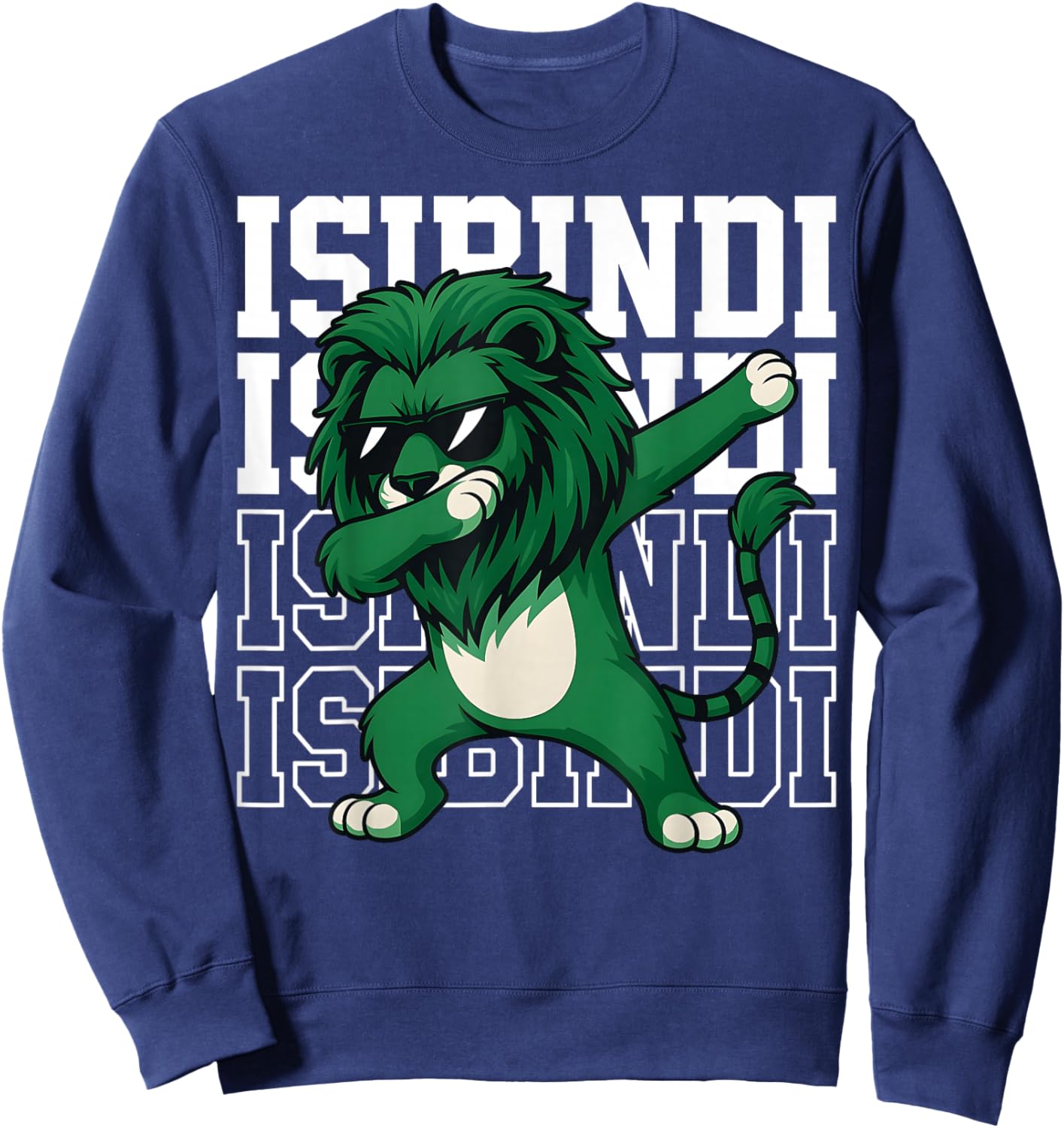 Vintage Isibindi Name Dab Cool Animal Gift Women Kid Sweatshirt - Sweatshirt | Navy