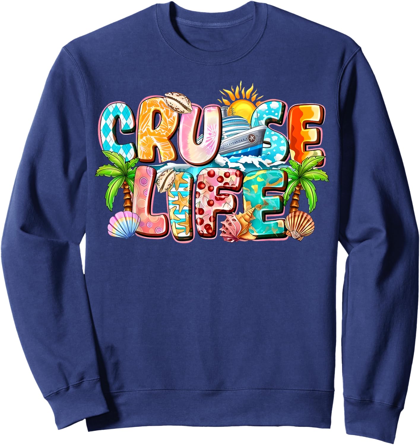 Family Cruise Life Cruise Outfits 2026 Matching Sweatshirt - Sweatshirt | Navy