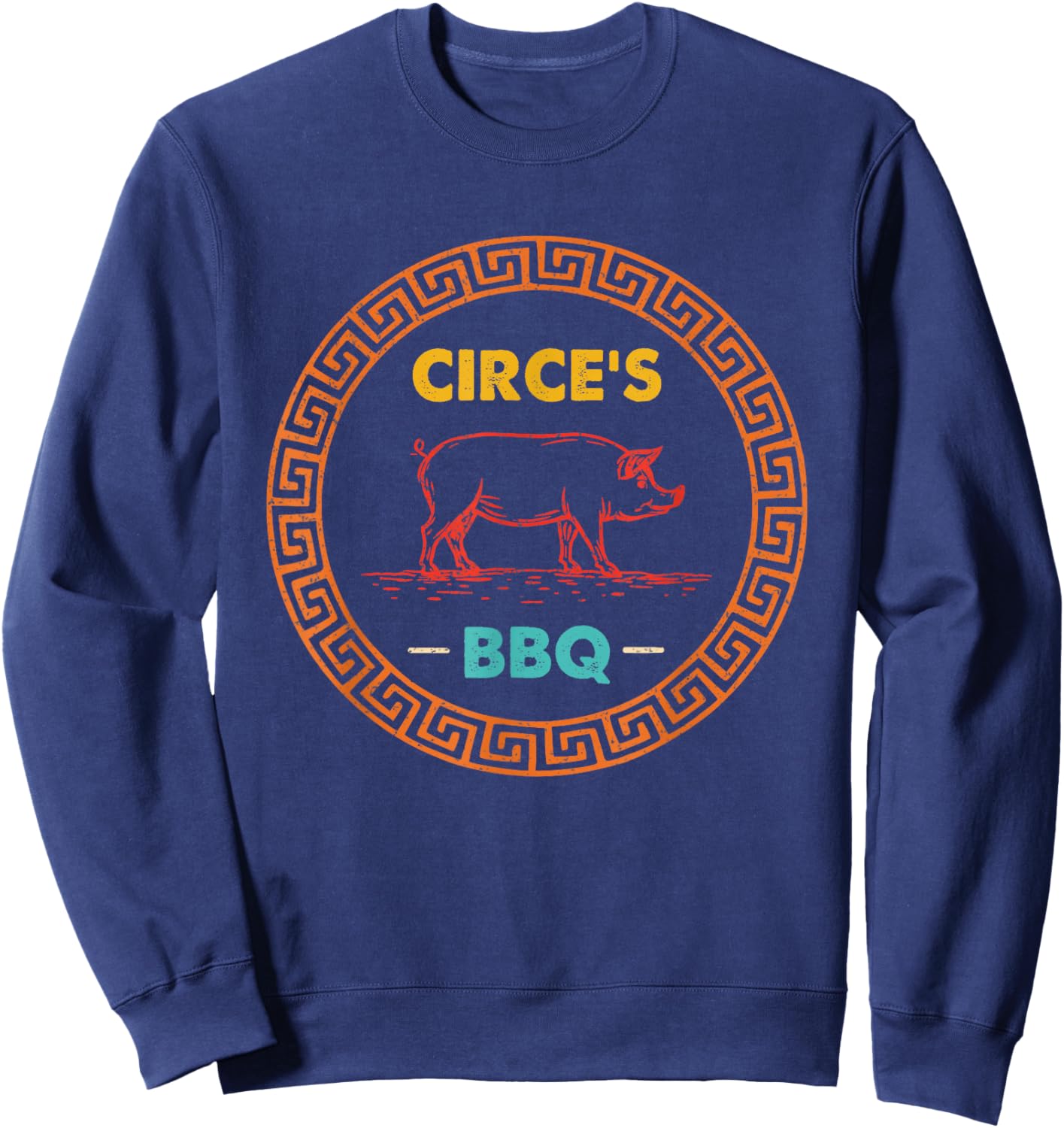Circe's BBQ Funny Retro Vintage Sweatshirt - Sweatshirt | Navy