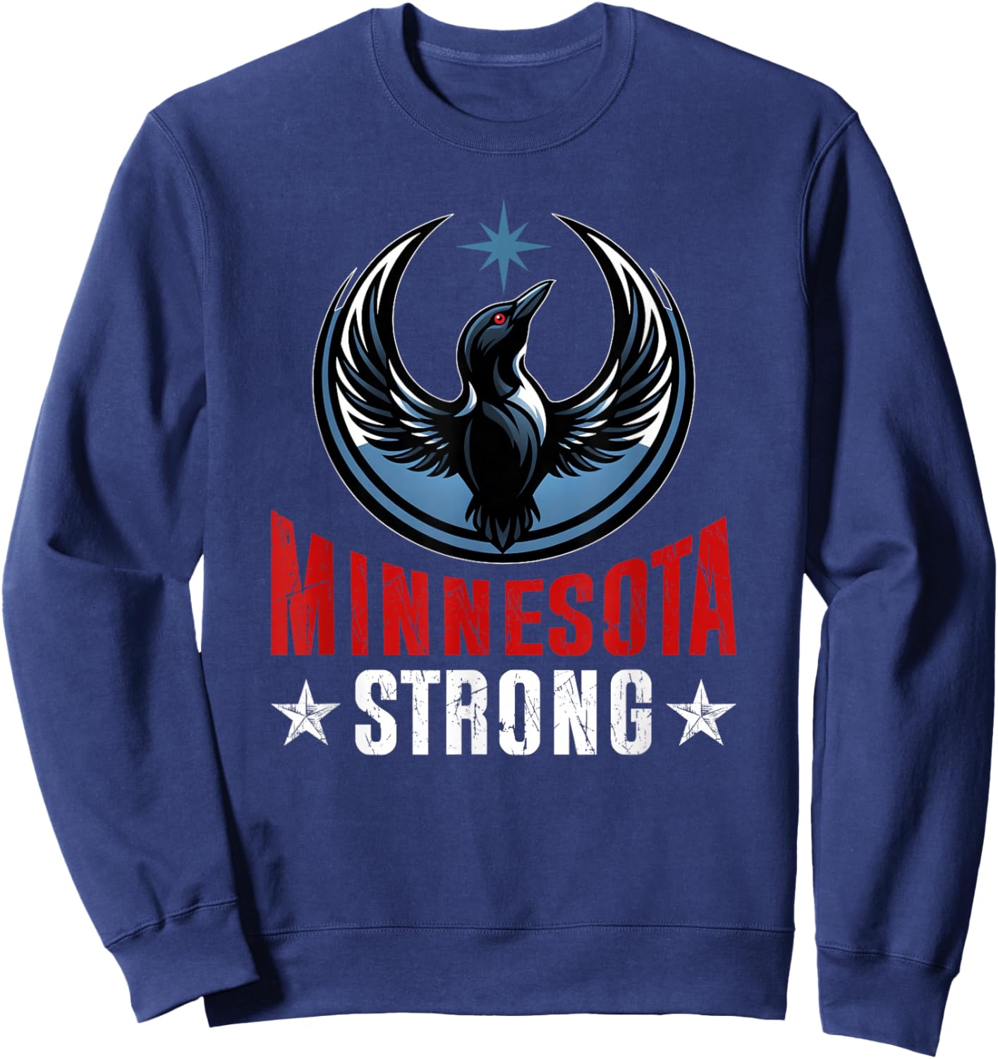 Retro Vintage Minnesota Strong Sweatshirt - Sweatshirt | Navy
