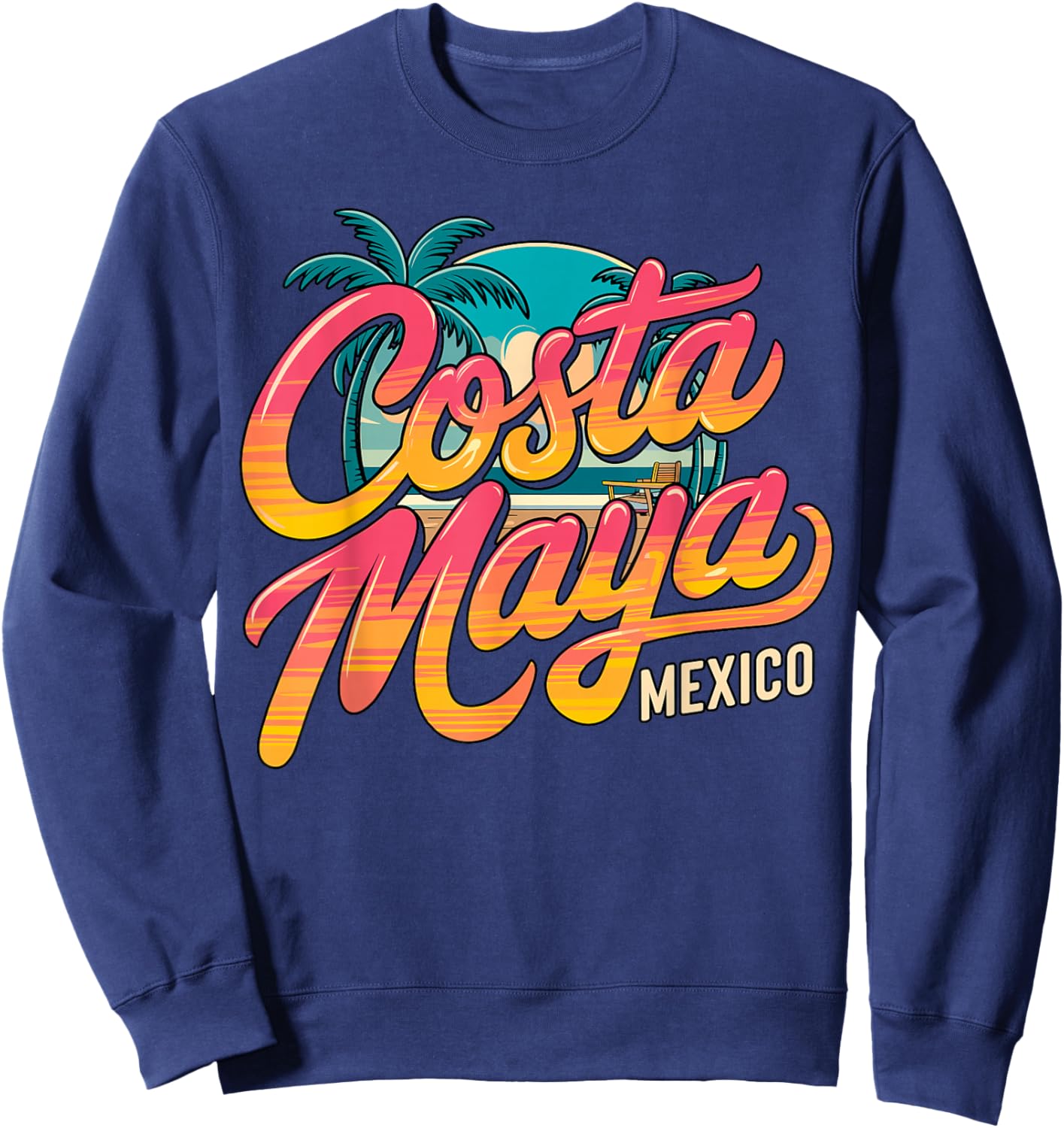 Costa Maya Mexico Summer Vacation Sweatshirt - Sweatshirt | Navy