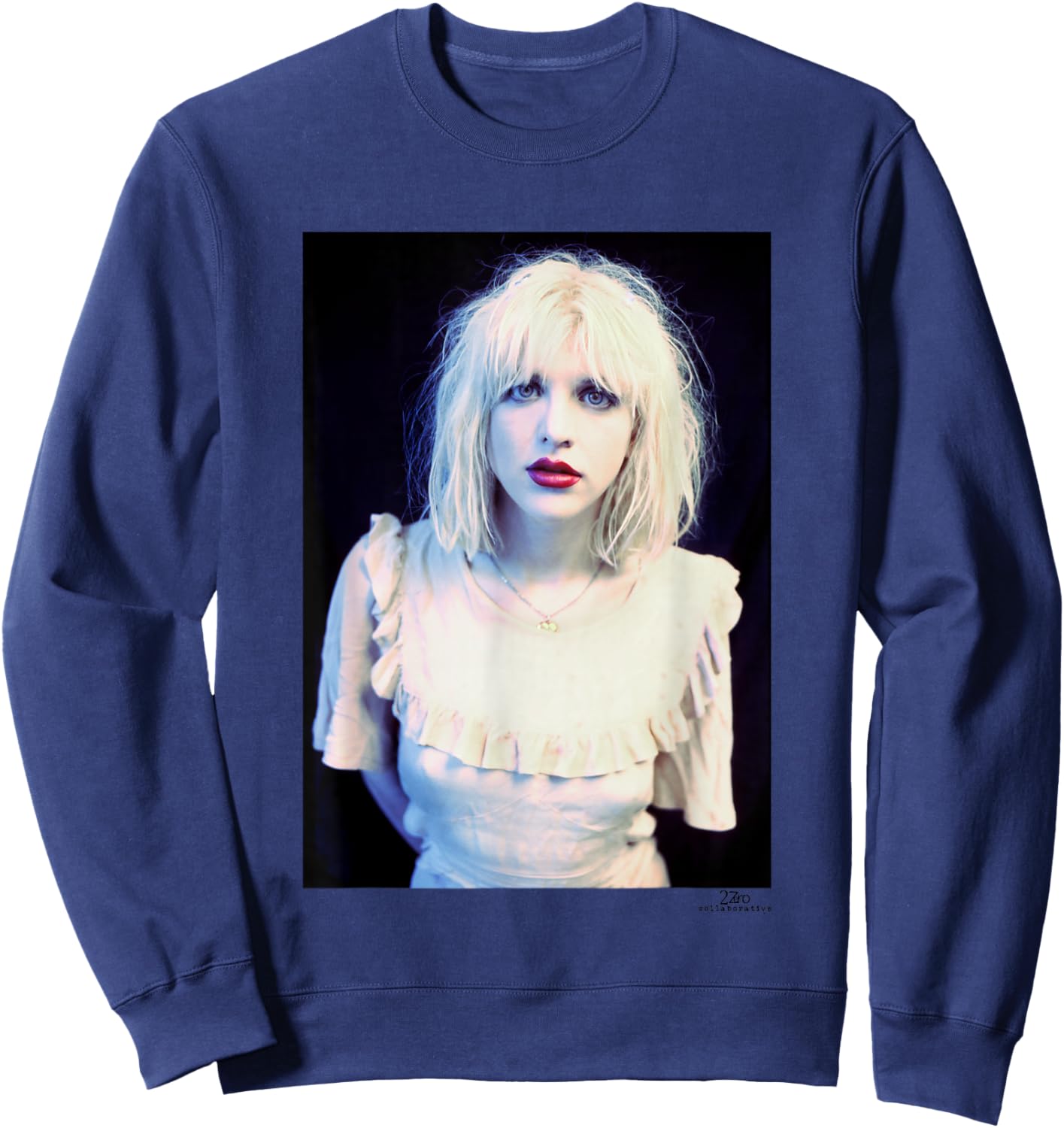 Courtney Love of Hole Debut Tour 1991 Phil Nicholls Sweatshirt - Sweatshirt | Navy