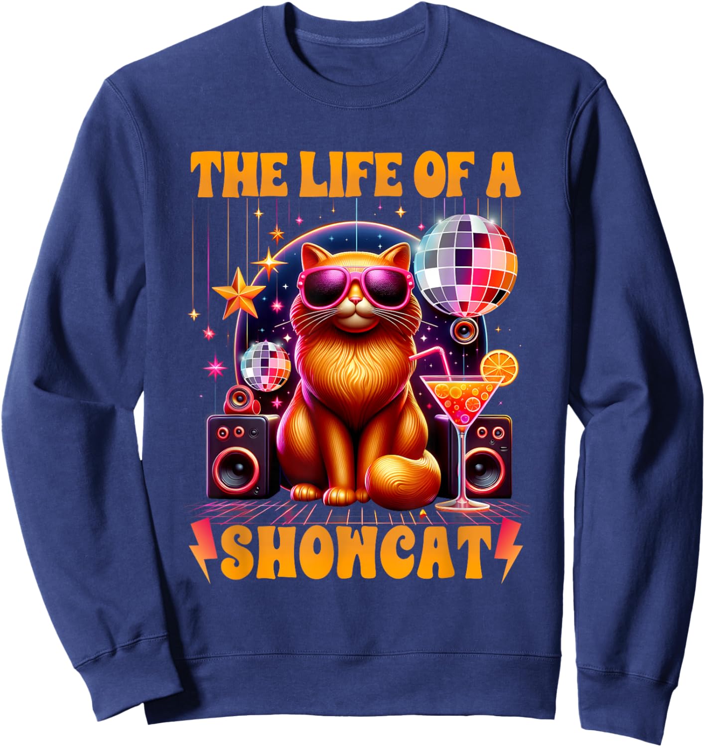 Disco Ball Sweatshirt - Sweatshirt | Navy