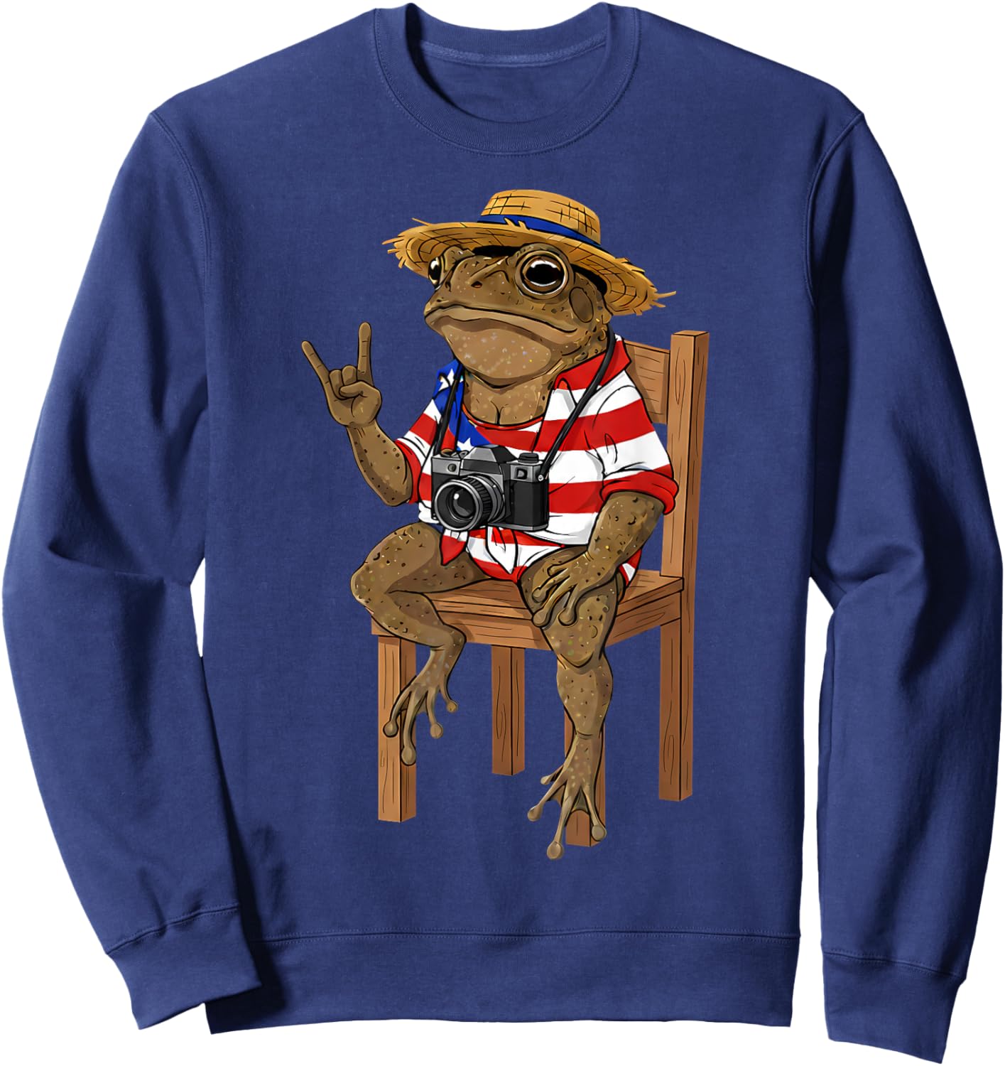 Coqui Frog Puerto Rico Flag Puerto Rican Taino Boricua Sweatshirt - Sweatshirt | Navy