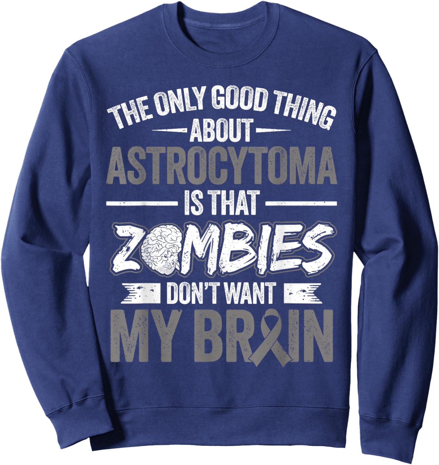 Astrocytoma Warrior Sweatshirt - Sweatshirt | Navy