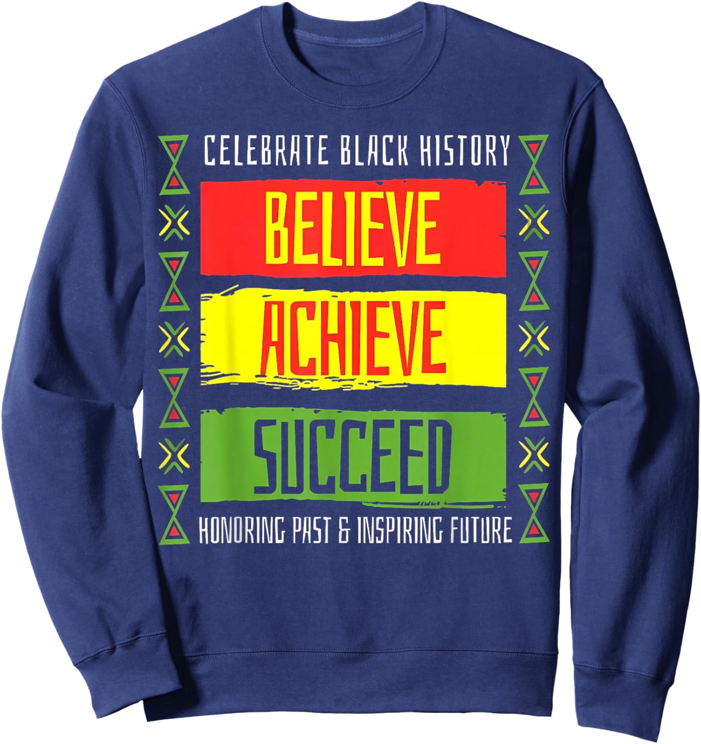 Celebrate Black History Month Colorful Women Kid Sweatshirt - Sweatshirt | Navy