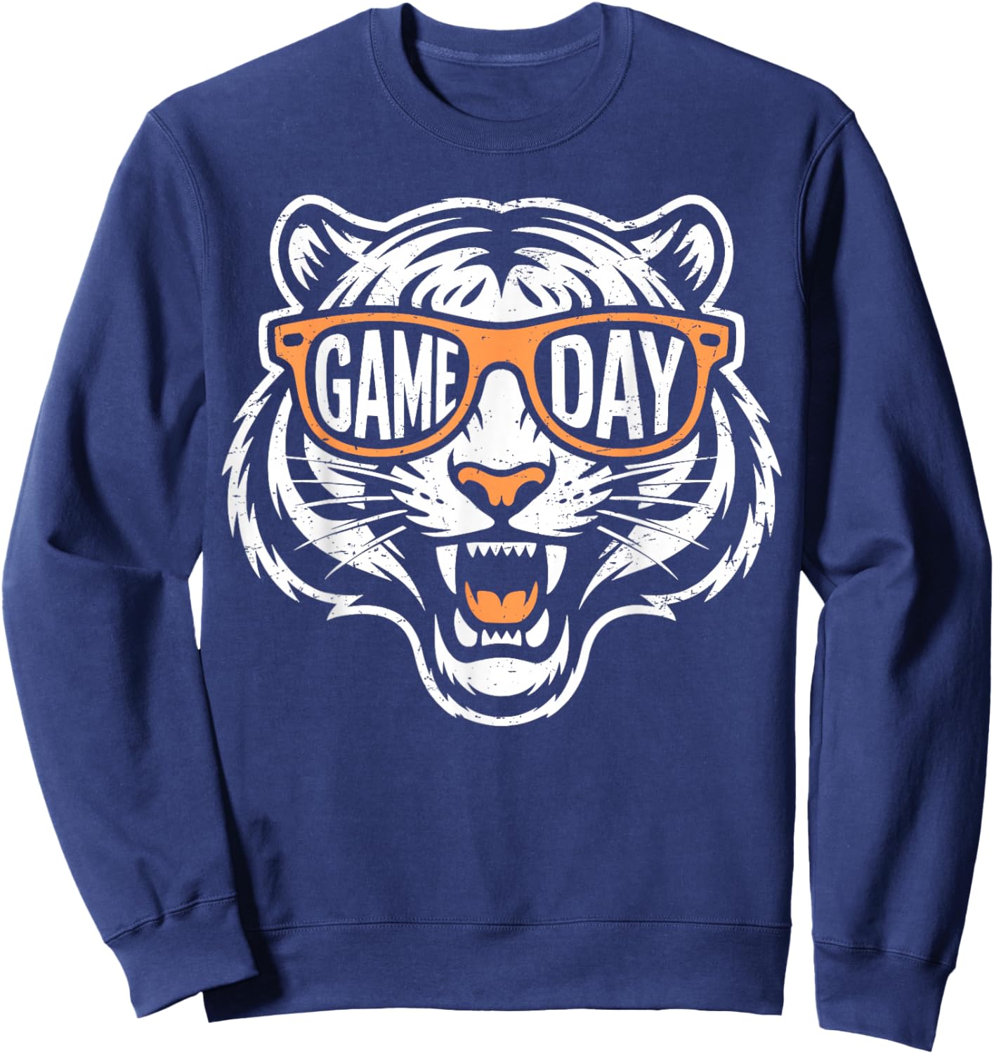 Retro Game Day Tiger Sweatshirt - Sweatshirt | Navy