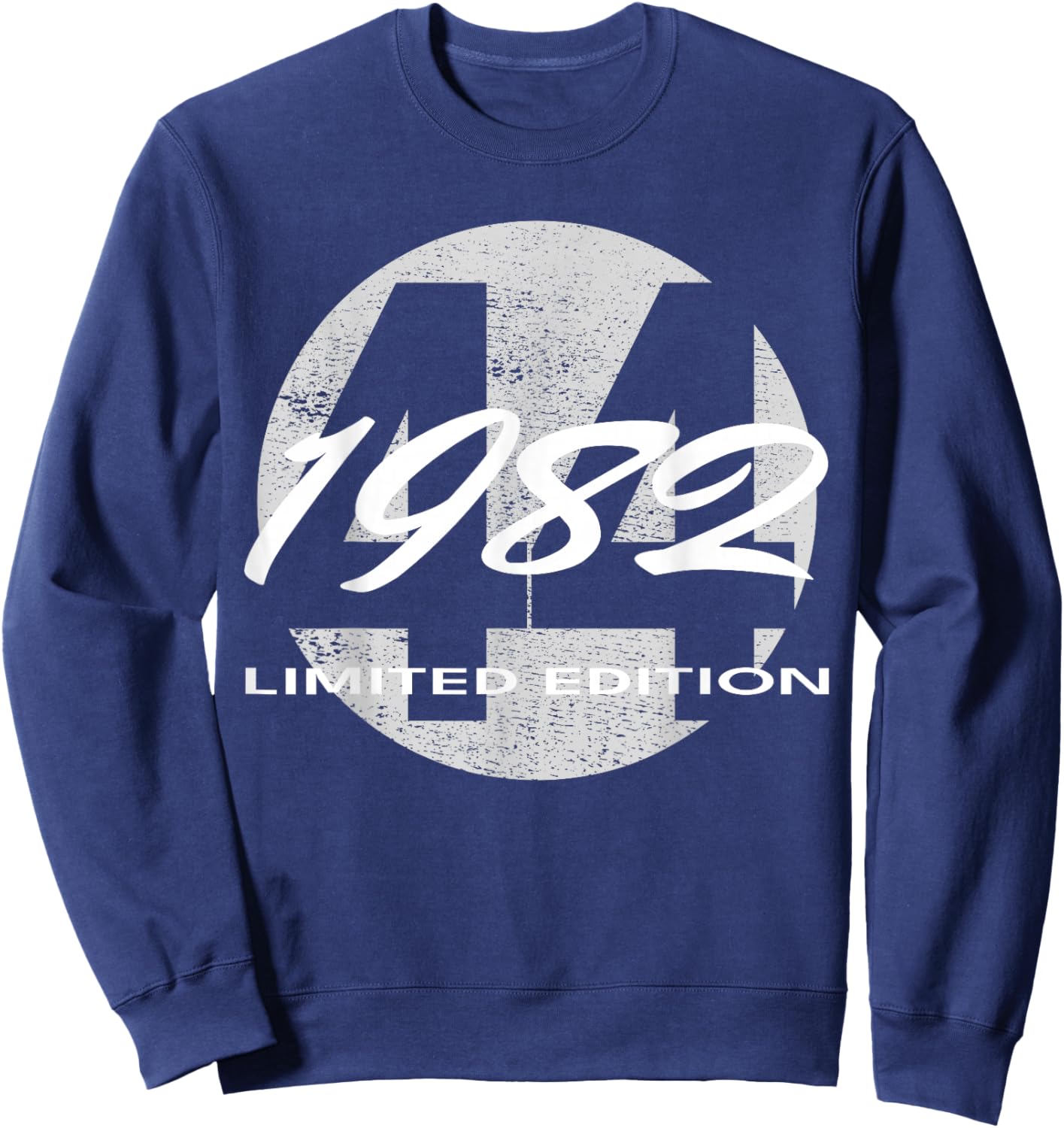 44th Birthday Man Woman 44 Years 1982 Funny Gift Sweatshirt - Sweatshirt | Navy