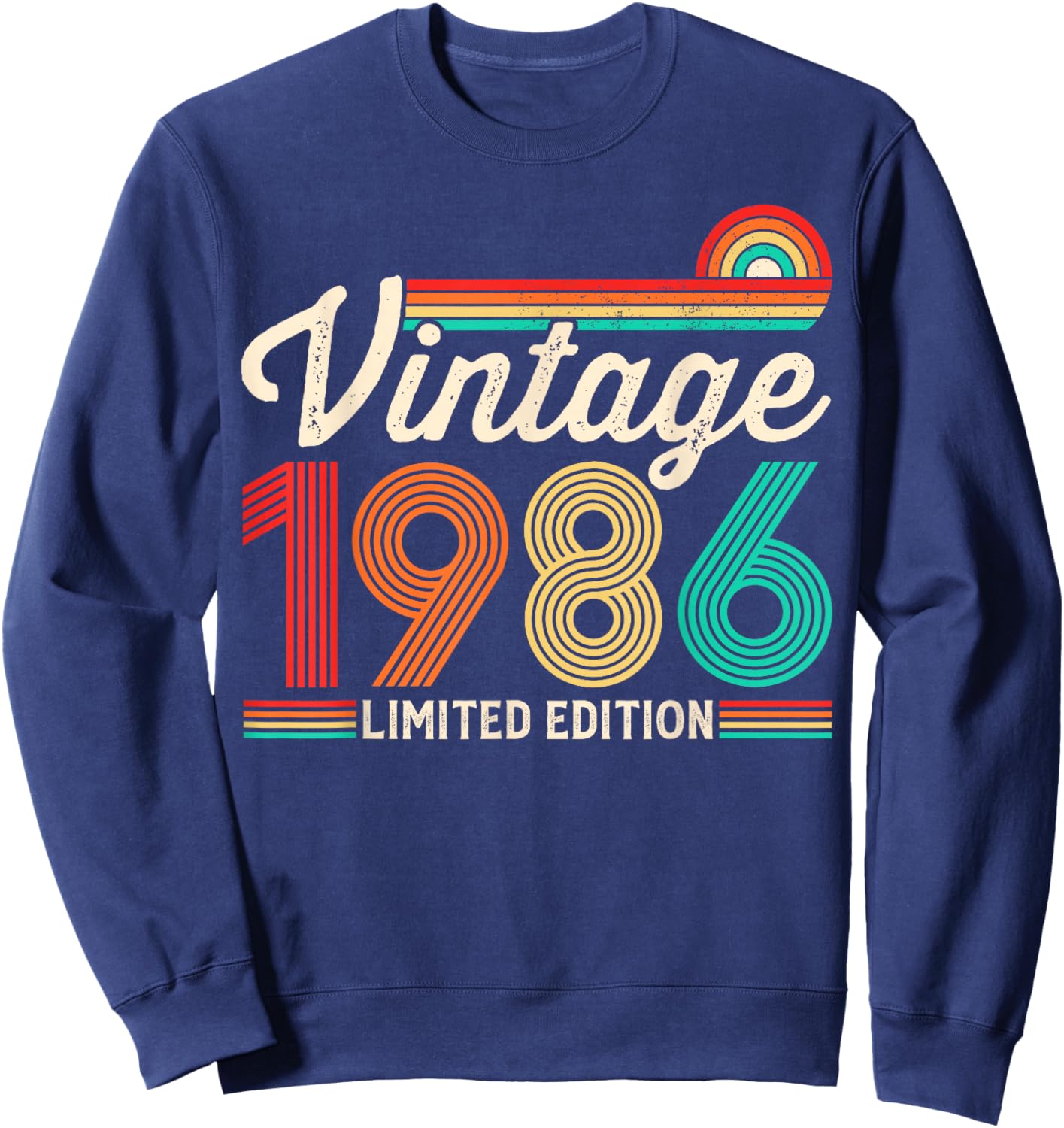40 Years Old Vintage 1986 Limited Edition 40th Birthday Sweatshirt - Sweatshirt | Navy