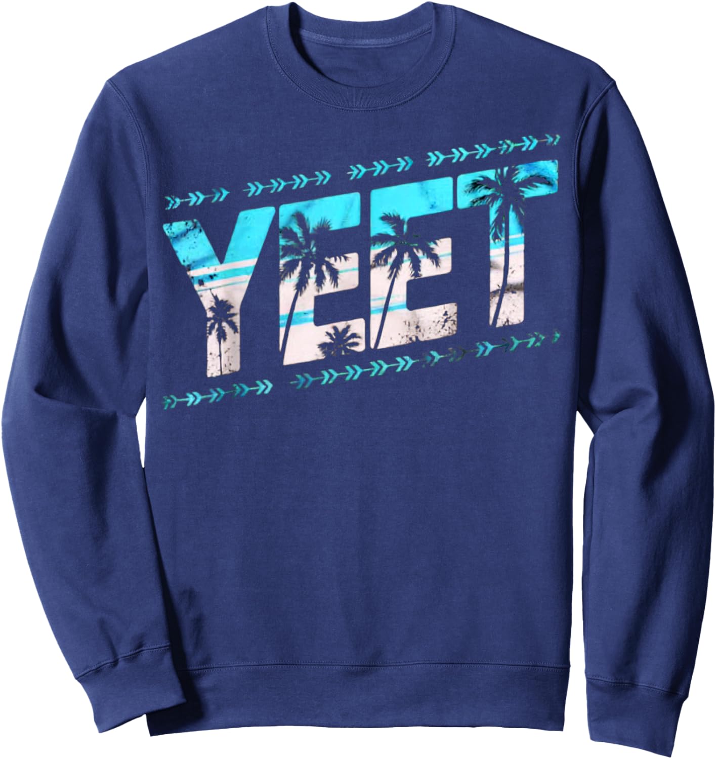 Vintage Yeet Apparel Funny Saying Women Kids Sweatshirt - Sweatshirt | Navy
