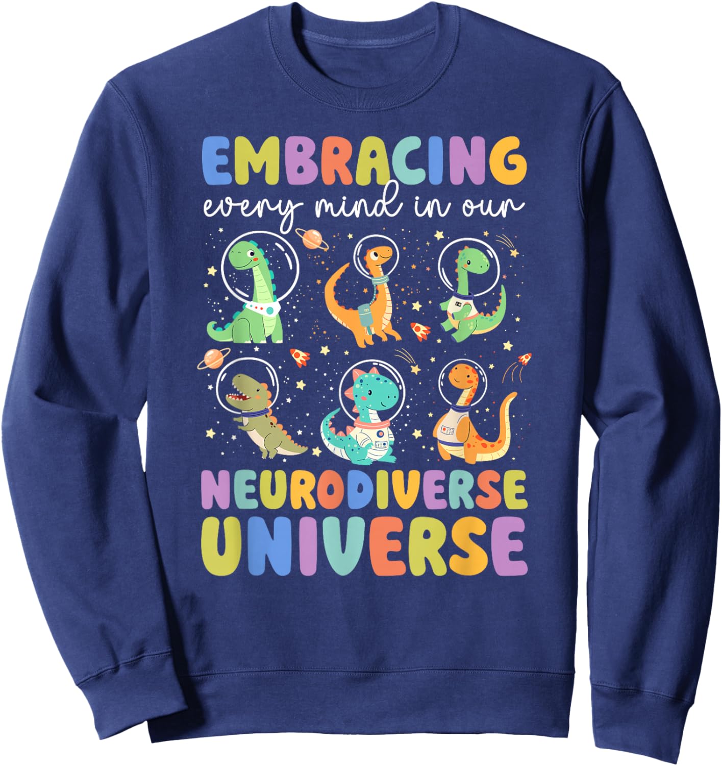Neurodiverse Universe SPED Teacher SPED Teaching Sweatshirt - Sweatshirt | Navy