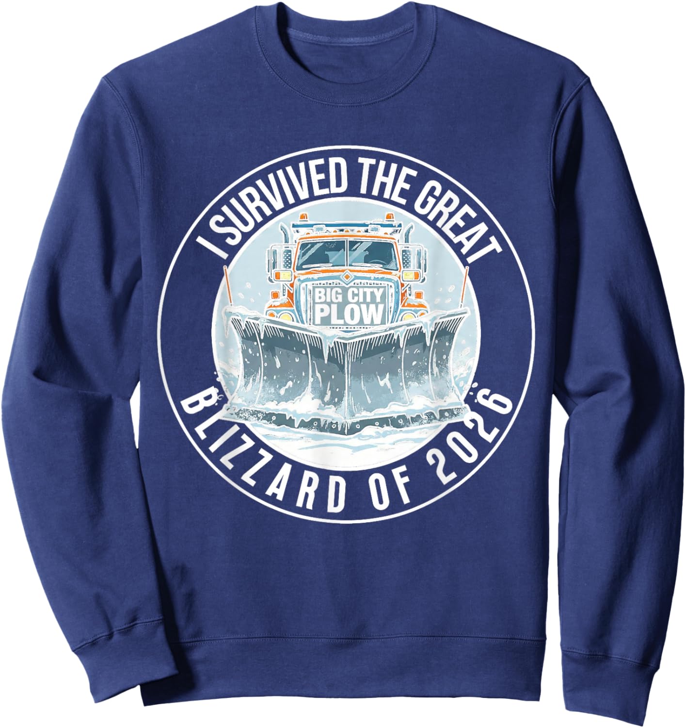 Historic American Blizzards Legendary Winter Storms Sweatshirt - Sweatshirt | Navy