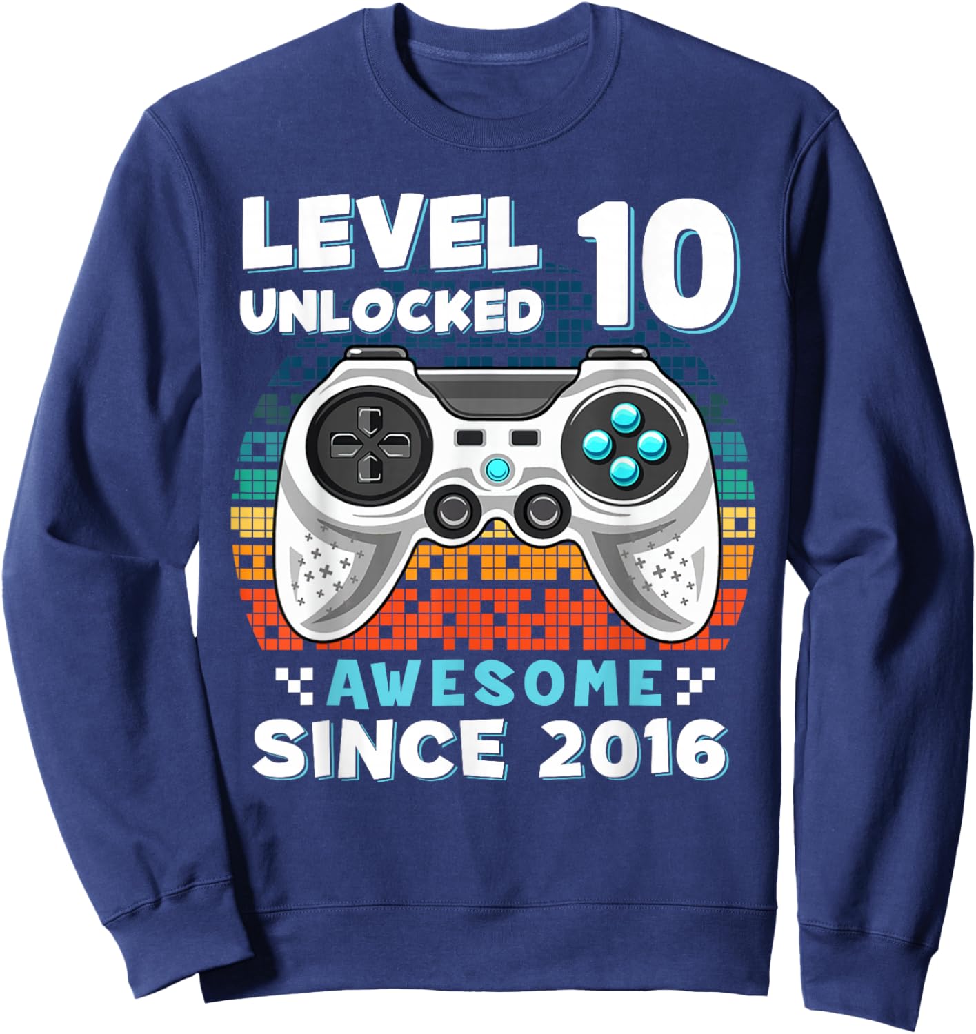 10th Birthday for Boys 10 Years Birthday Kids Gifts Sweatshirt - Sweatshirt | Navy