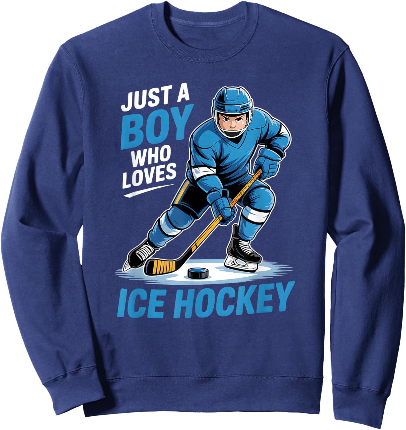 Boys Ice Hockey Sweatshirt - Sweatshirt | Navy