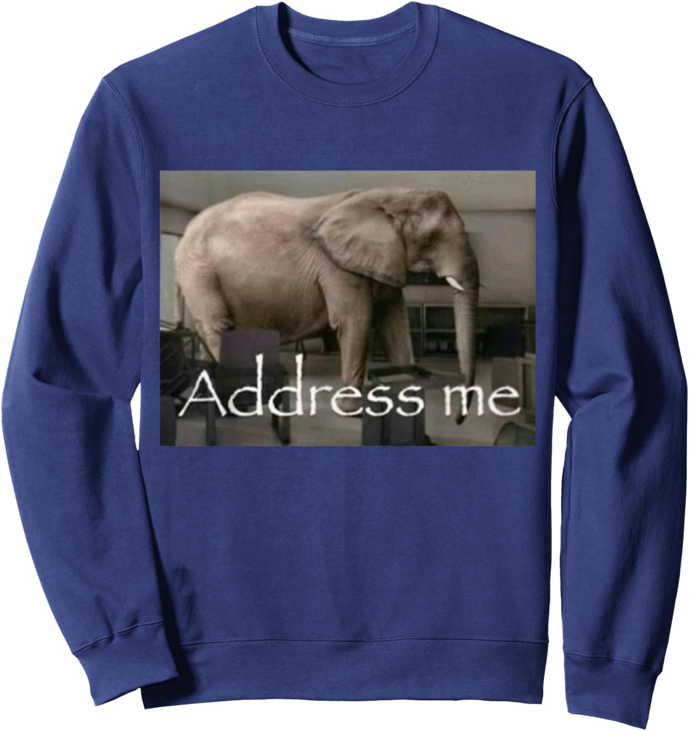 Address Me Elephant Sweatshirt - Sweatshirt | Navy