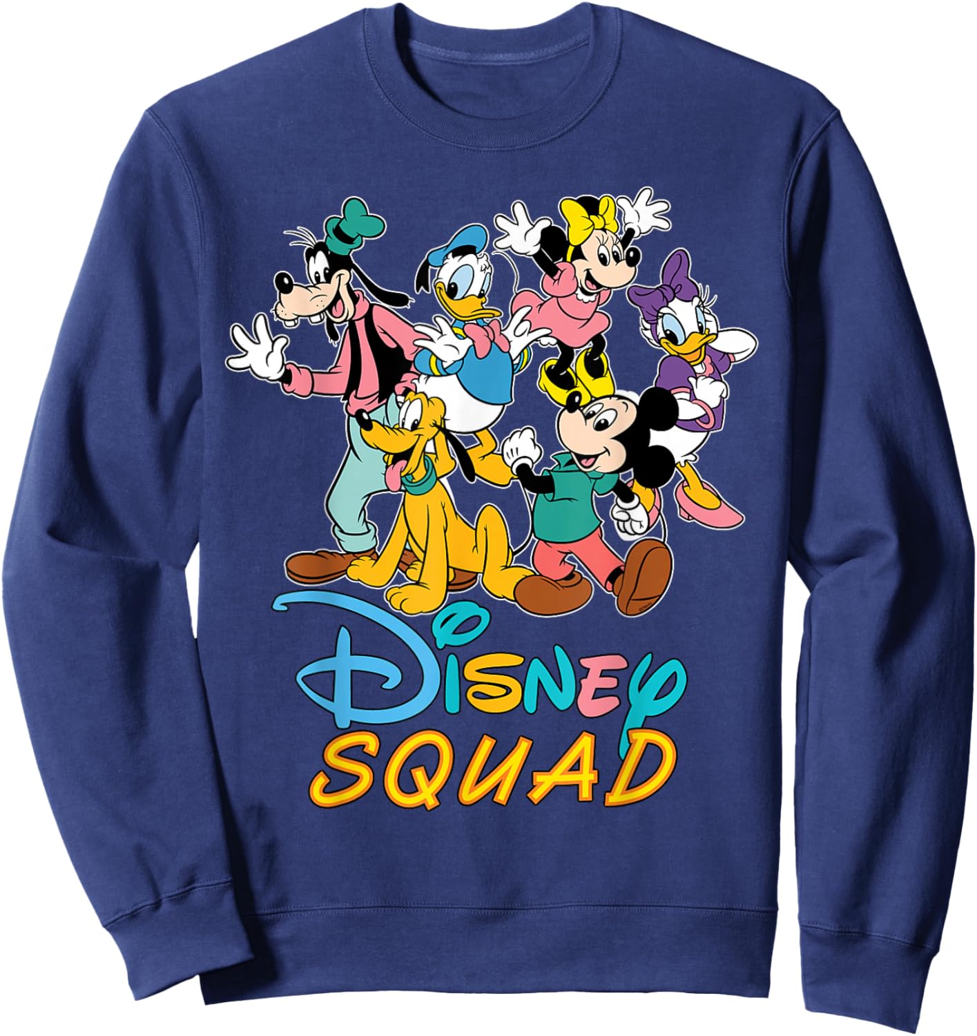 Disney Mickey Mouse & Friends Disney Squad Group Matching Sweatshirt - Sweatshirt | Navy