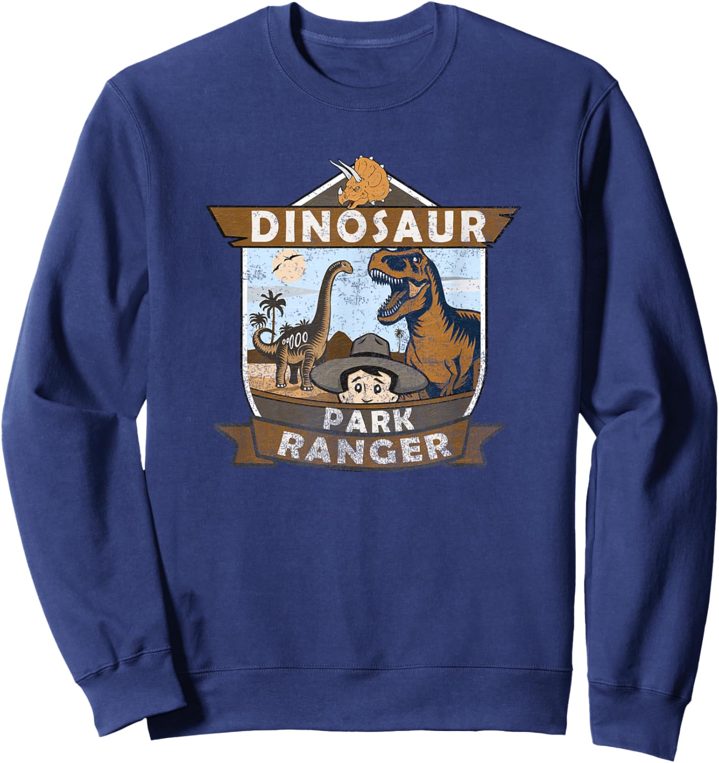 Dinosaur Park Ranger Sweatshirt - Sweatshirt | Navy