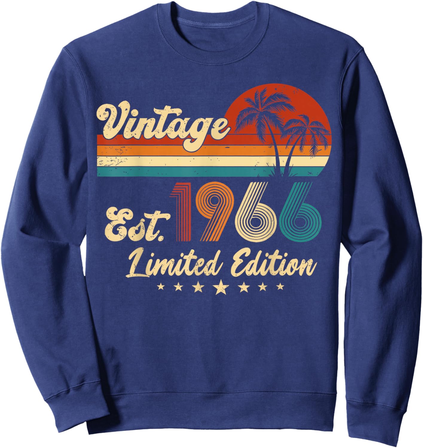 Vintage 1966 Limited Edition 50-Year-Old 60th Birthday 2026 Sweatshirt - Sweatshirt | Navy