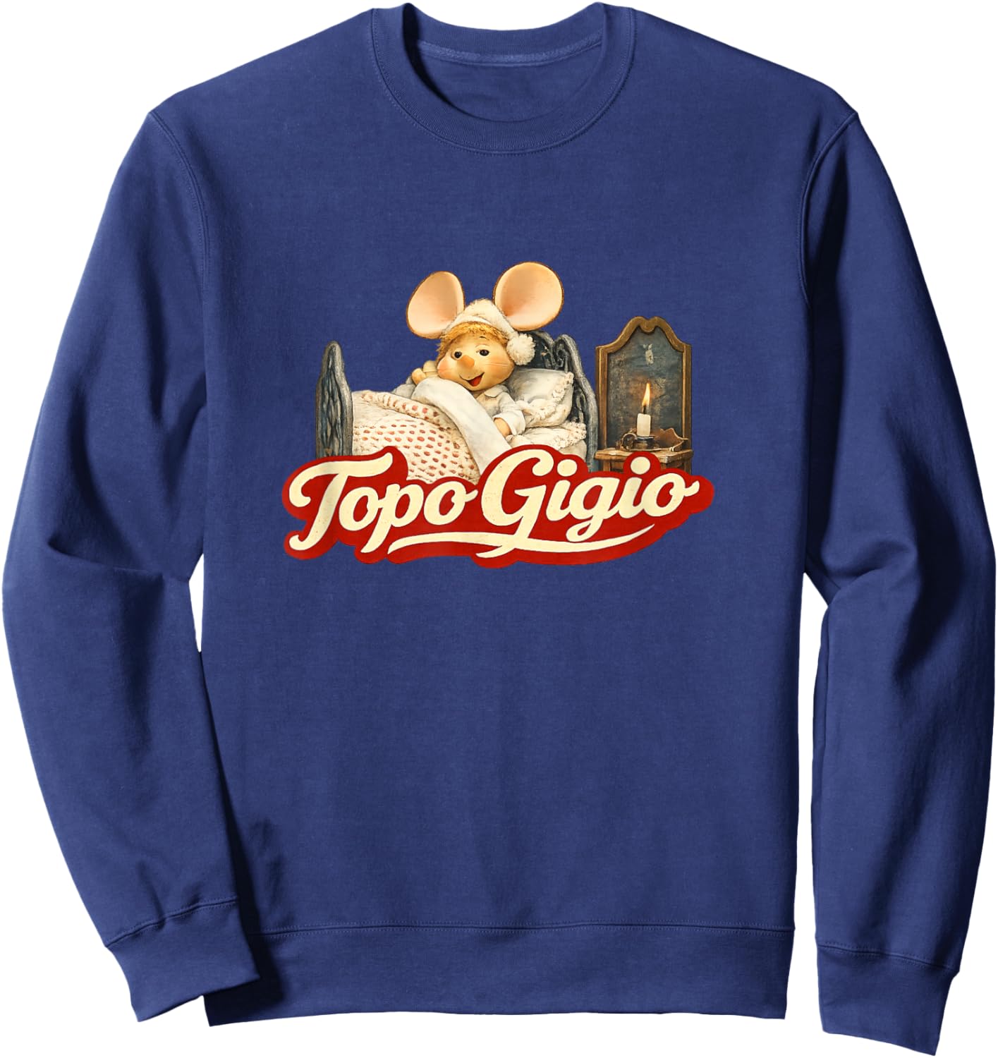 Bedtime Topo Gigio Vintage Cartoon Style Sweatshirt - Sweatshirt | Navy