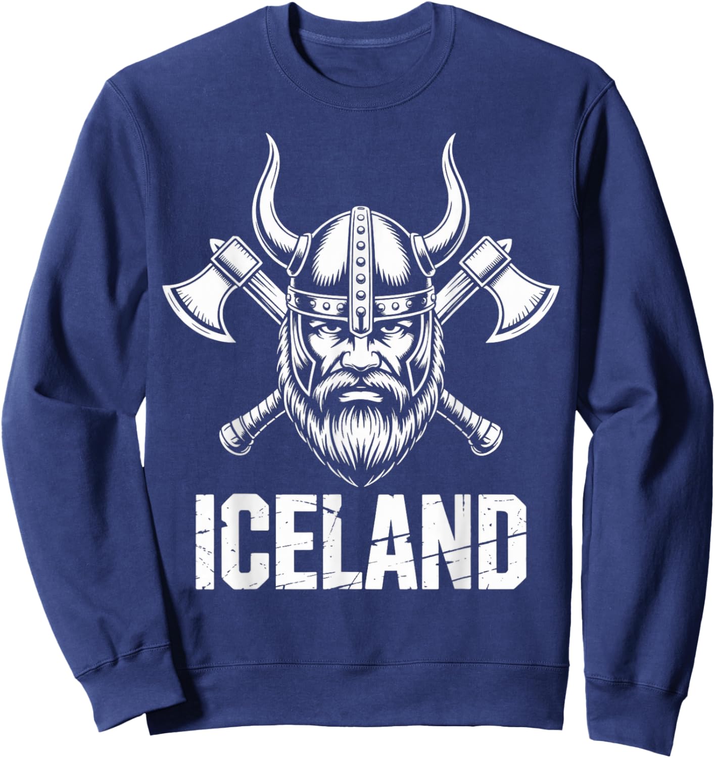 Iceland Viking Scandinavia Viking Norse Icelandic Iceland Sweatshirt - Sweatshirt | Navy