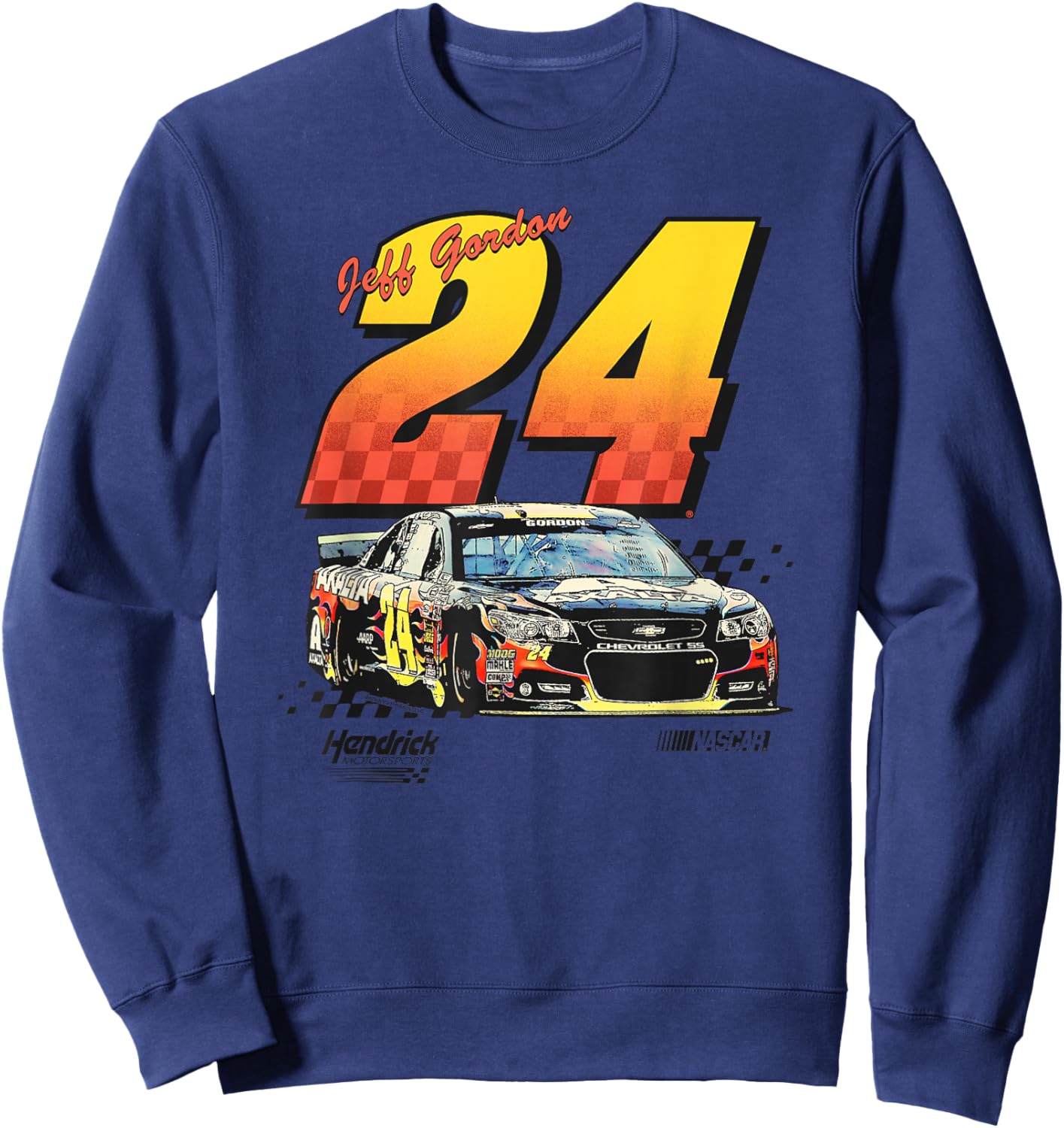 Hendrick Motorsports Jeff Gordon #24 Racing Car Poster Sweatshirt - Sweatshirt | Navy