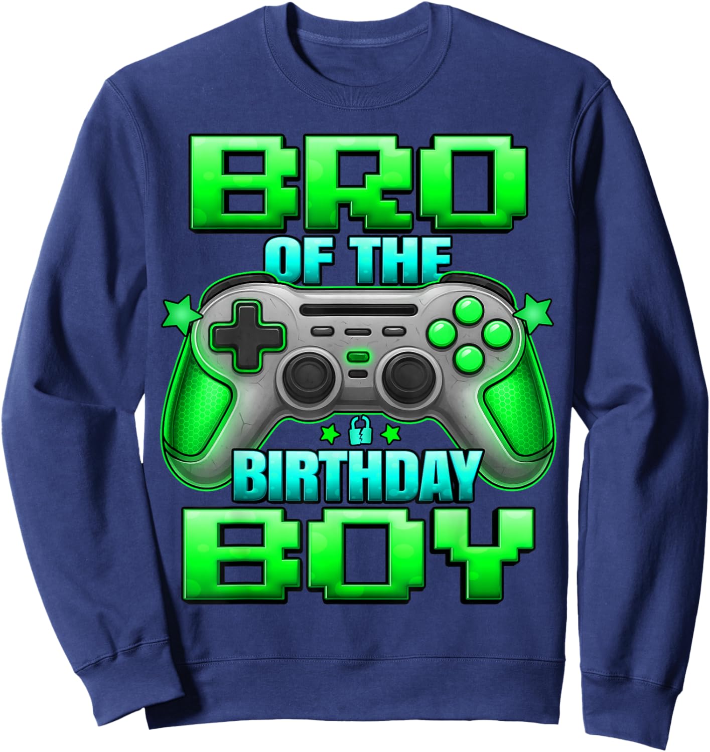 Bro of The Birthday Boy Matching Family Brother Sweatshirt - Sweatshirt | Navy