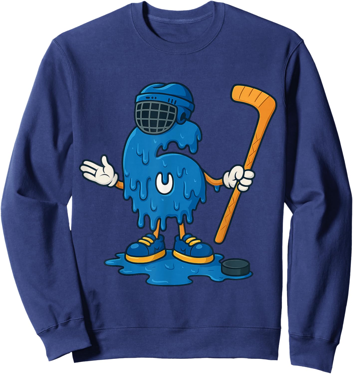 67 Drip Ice Cream Hockey Player Sweatshirt - Sweatshirt | Navy