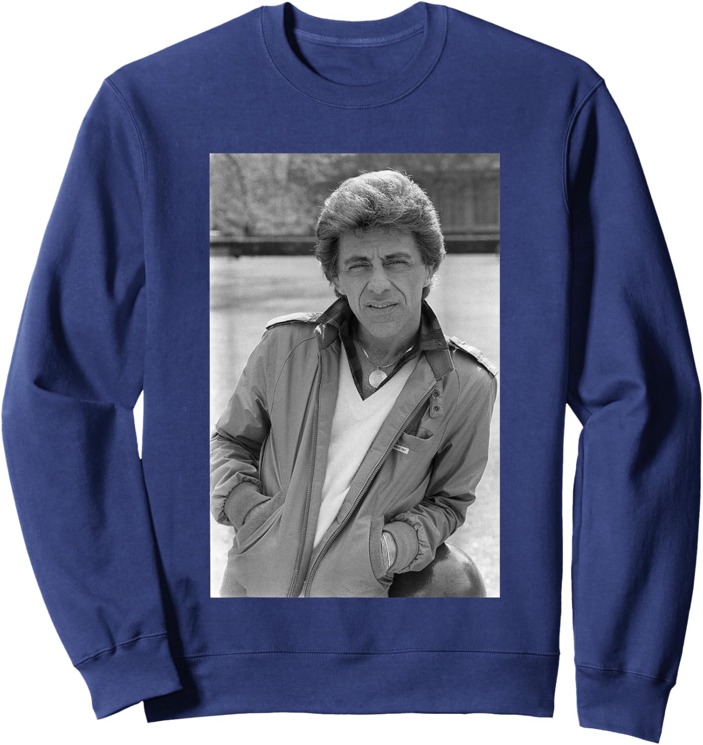 The Four Seasons Lead Singer Frankie Valli 1980 Sweatshirt - Sweatshirt | Navy