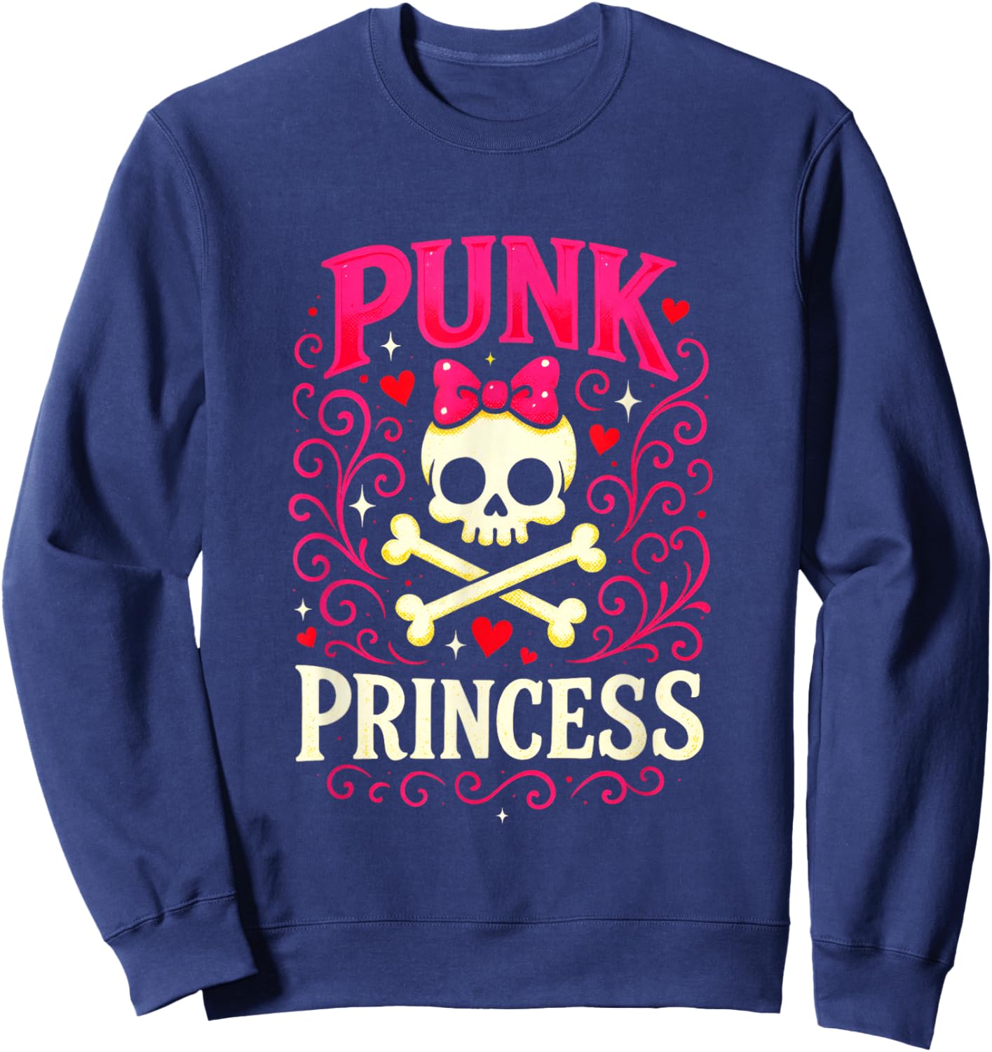 Punk Princess - Emo Skater Rocker Rebel Sweatshirt - Sweatshirt | Navy