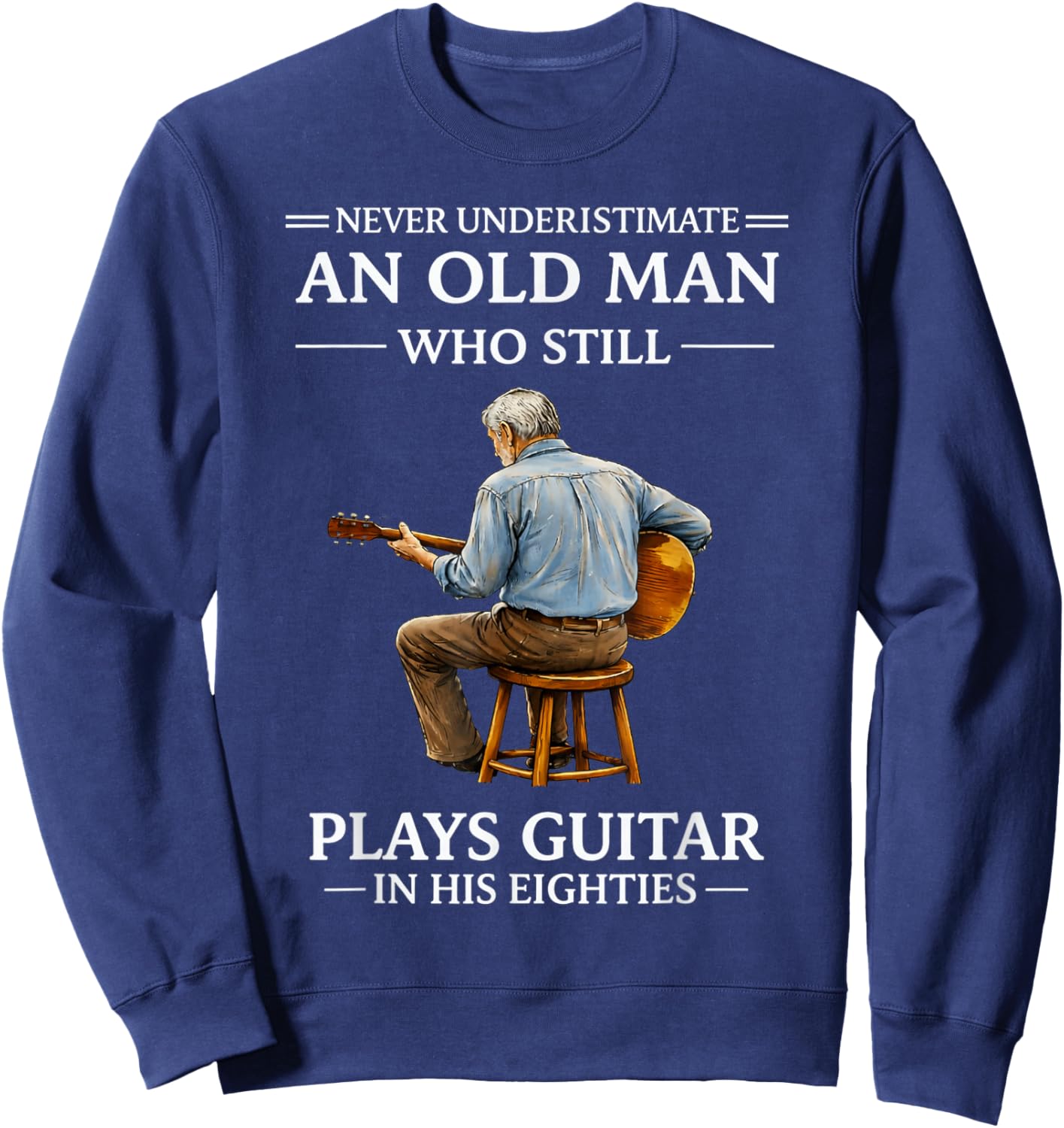 in His 80s Sweatshirt - Sweatshirt | Navy