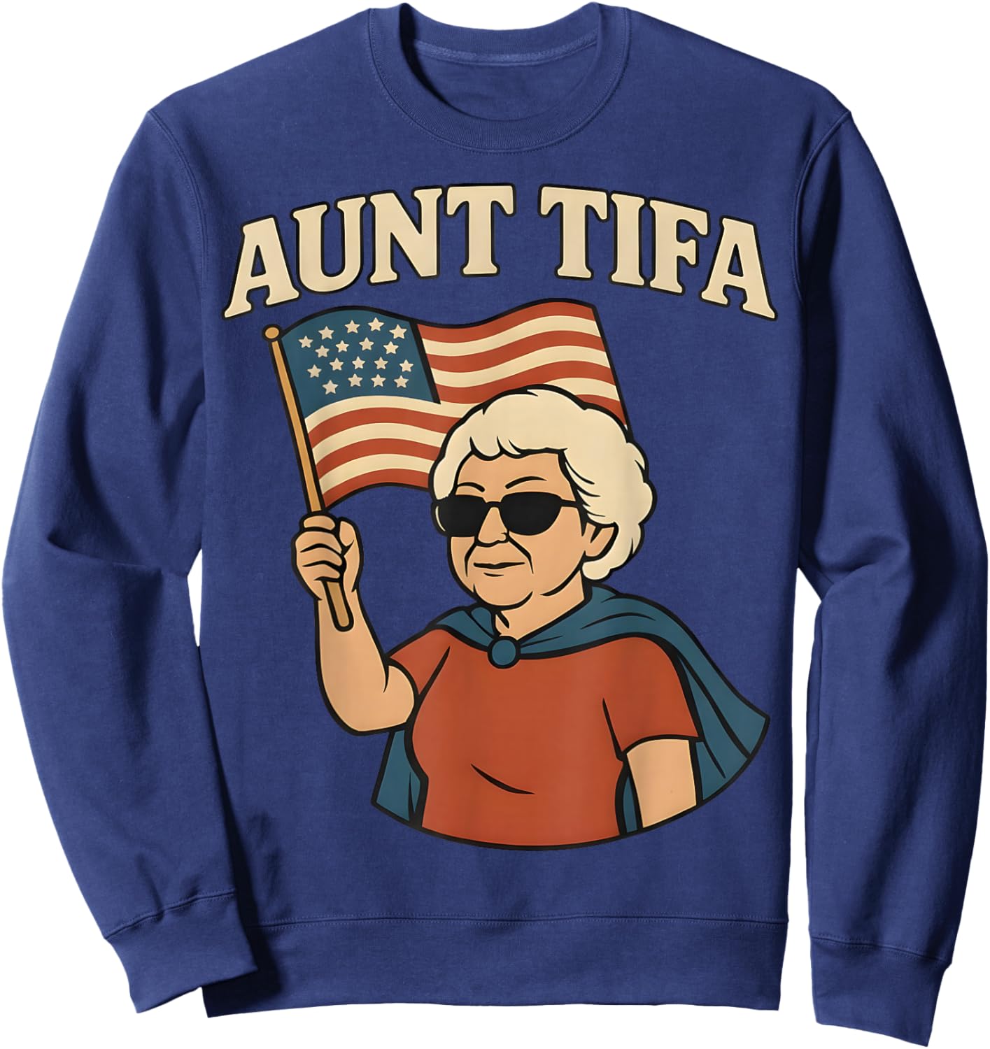Aunt Tifa Sweatshirt - Sweatshirt | Navy