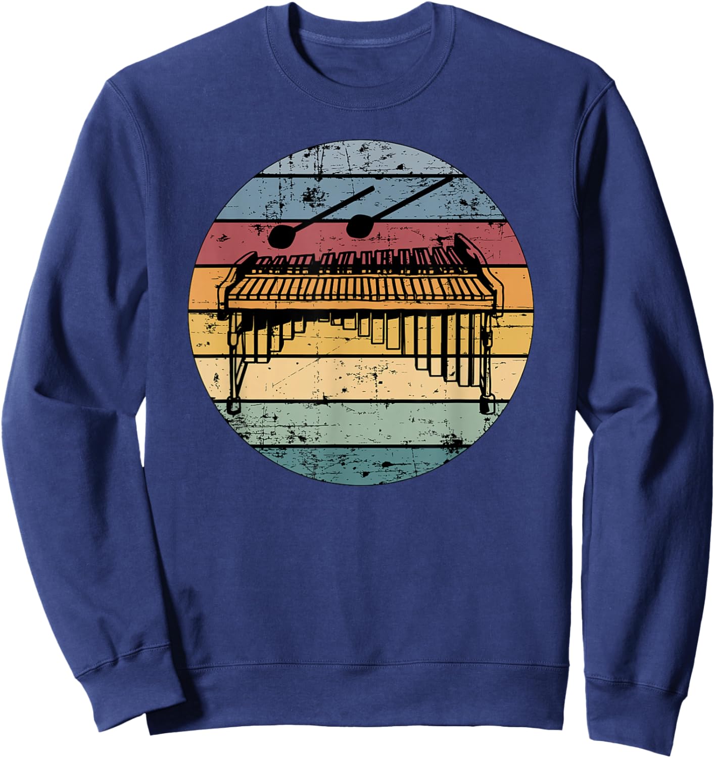 Marimba Retro Marimba Player Marimba Lover Marimbist Sweatshirt - Sweatshirt | Navy
