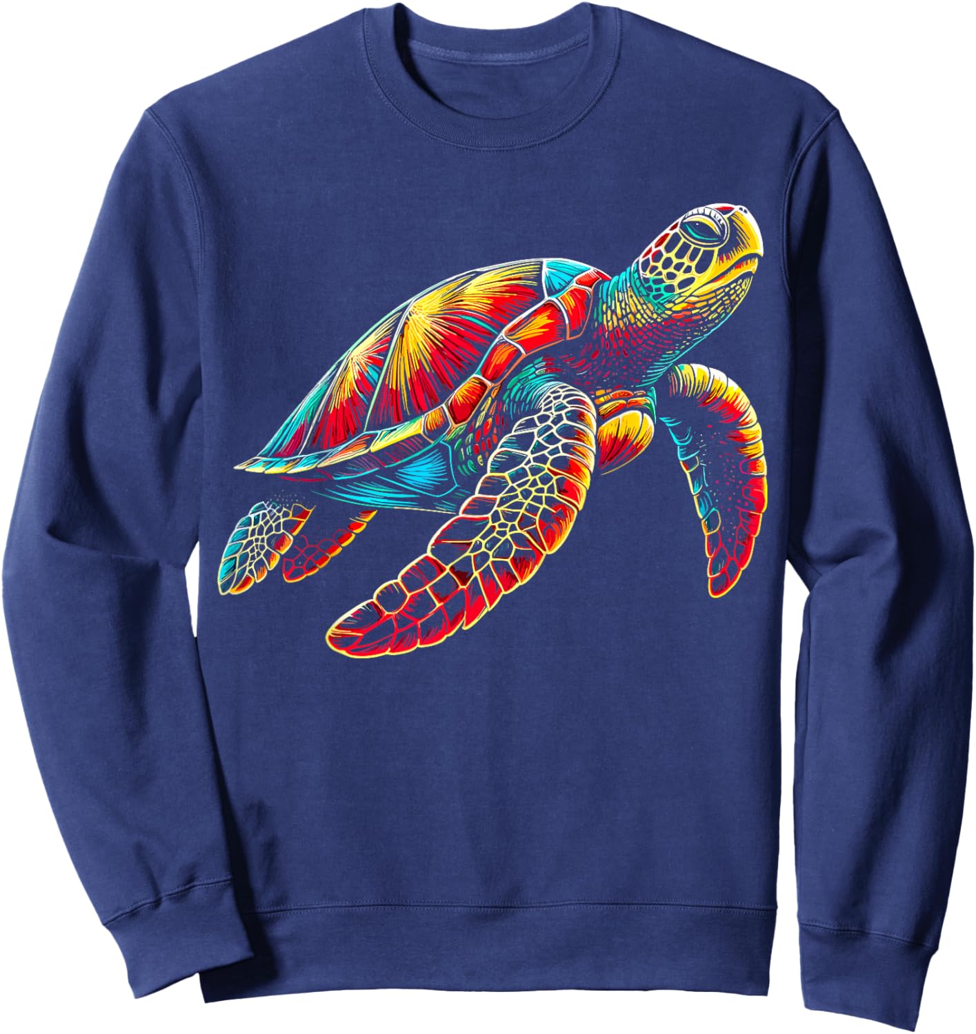 Hawaiian Sea Turtle Hawaii Sweatshirt - Sweatshirt | Navy