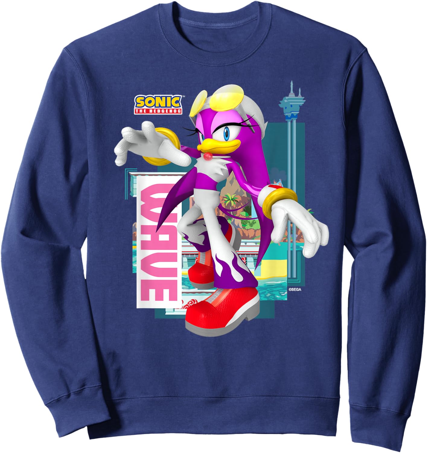 Sonic The Hedgehog - in The Zone - Wave Sweatshirt - Sweatshirt | Navy