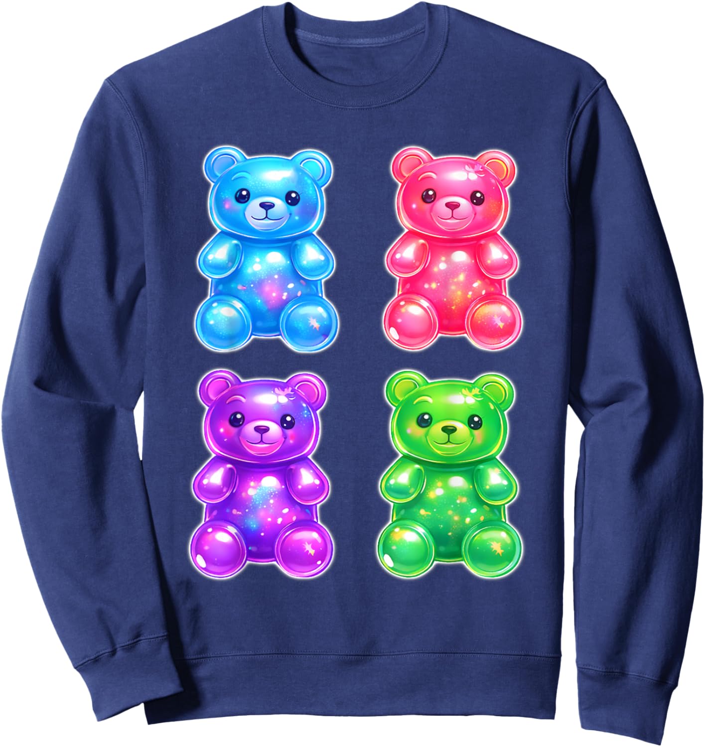 Gummy Bear Candy Gummies Assortment Sweatshirt - Sweatshirt | Navy