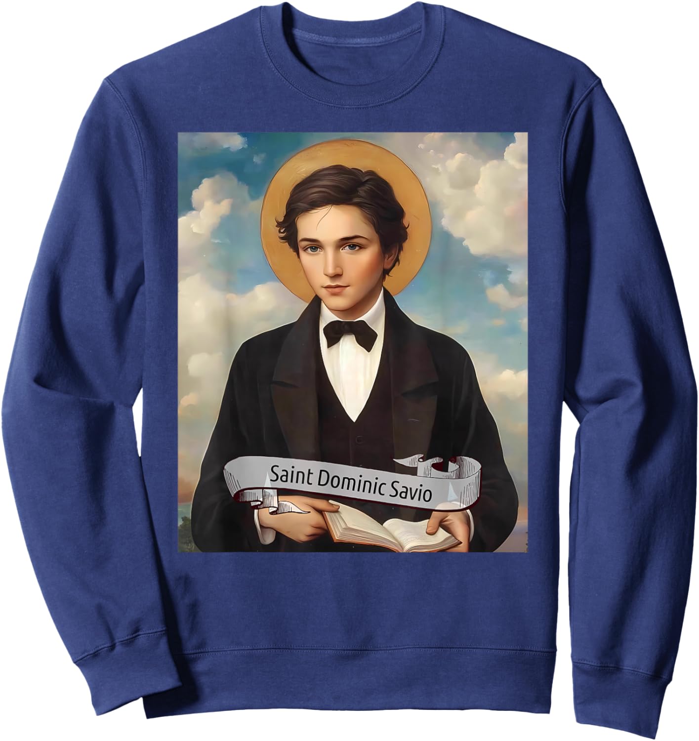 St Dominic Savio | Catholic Saints Design, Christian Gift Sweatshirt - Sweatshirt | Navy