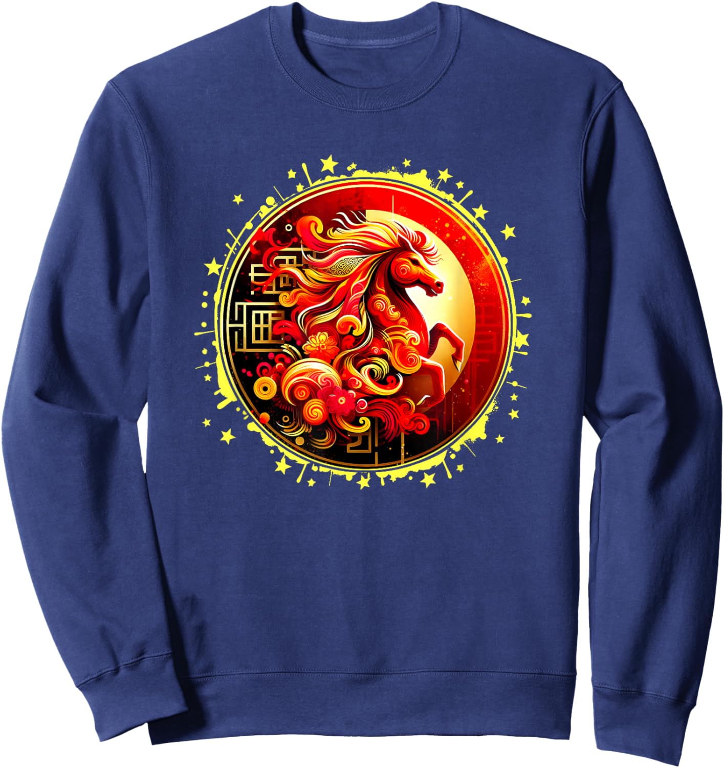 Year of The Horse 2026 Lunar New Year Chinese New Year 2026 Sweatshirt - Sweatshirt | Navy