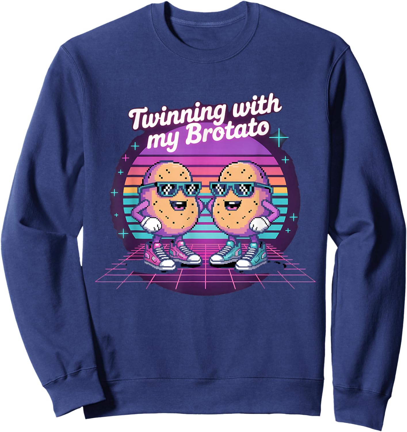 Twinning with My Brotato Sweatshirt - Sweatshirt | Navy