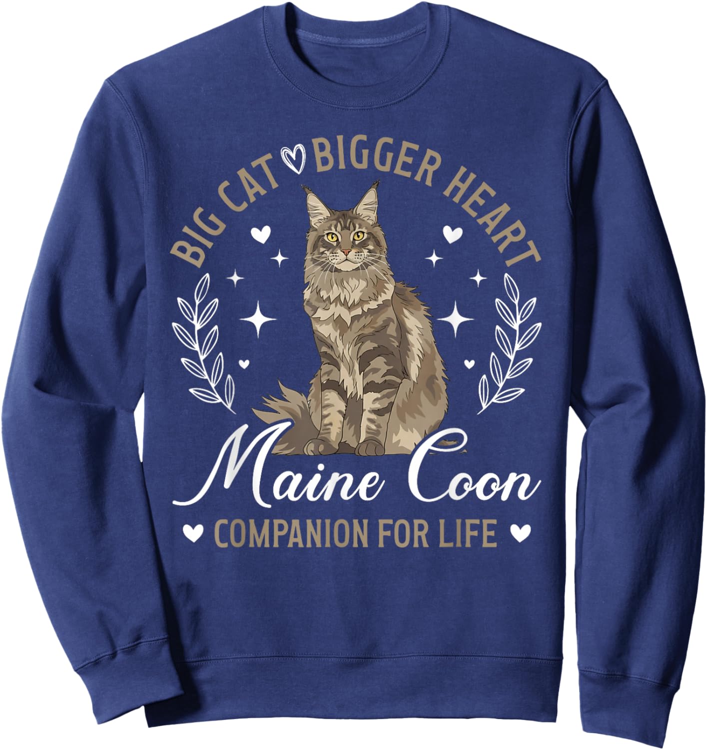 Maine Coon Companion Maine Coon Cat Owner Maine Coon Lover Sweatshirt - Sweatshirt | Navy