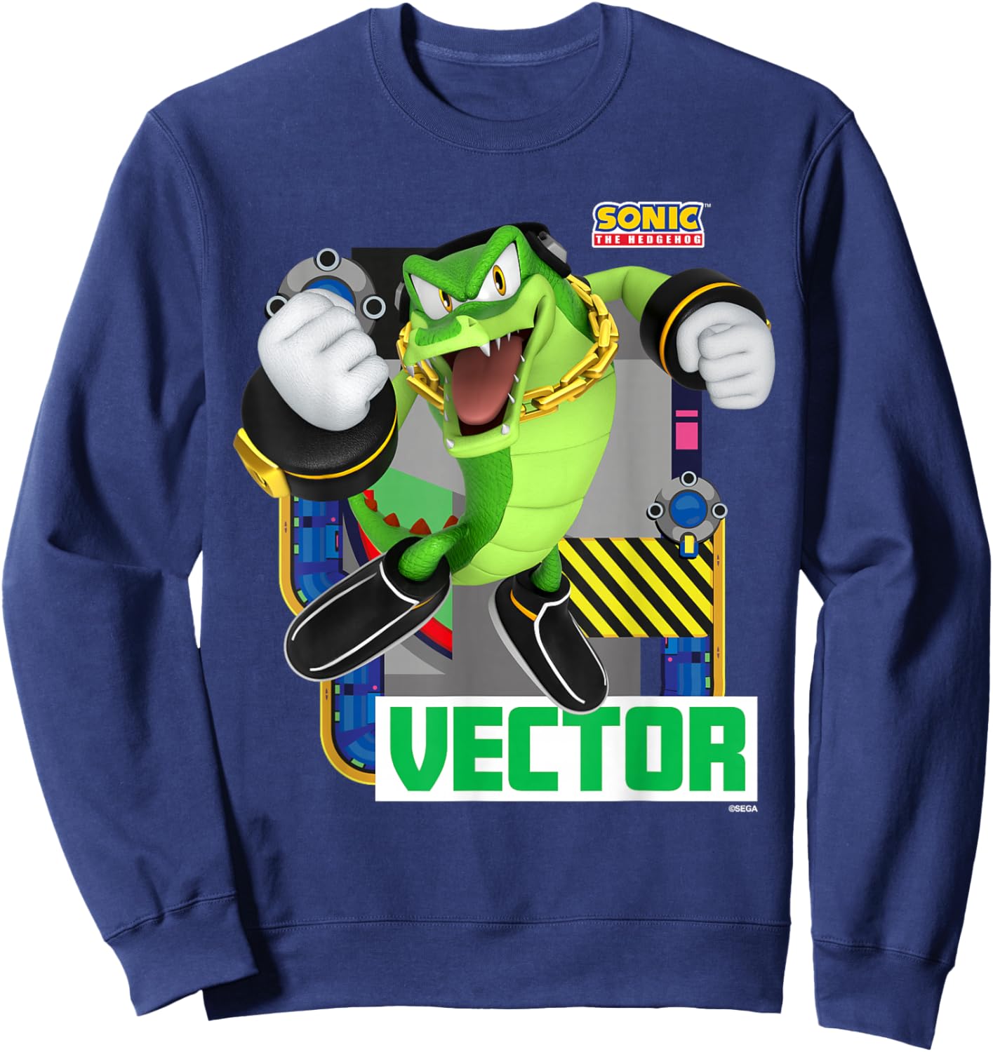 Sonic The Hedgehog - in The Zone - Vector Sweatshirt - Sweatshirt | Navy