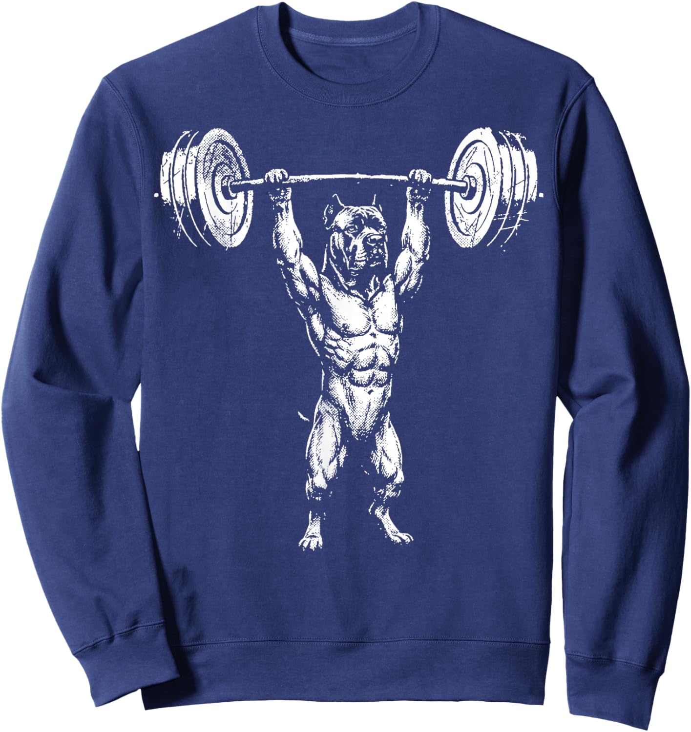 Cane Corso Weightlifting Fitness Sweatshirt - Sweatshirt | Navy